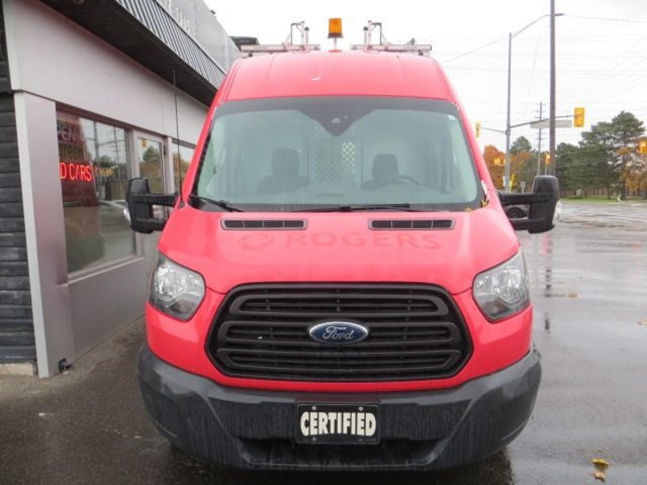 2015 Ford Transit Cargo Van CERTIFIED, 3.7L, HI ROOF,107K, LADDER RACKS,SHELVE - Photo #3