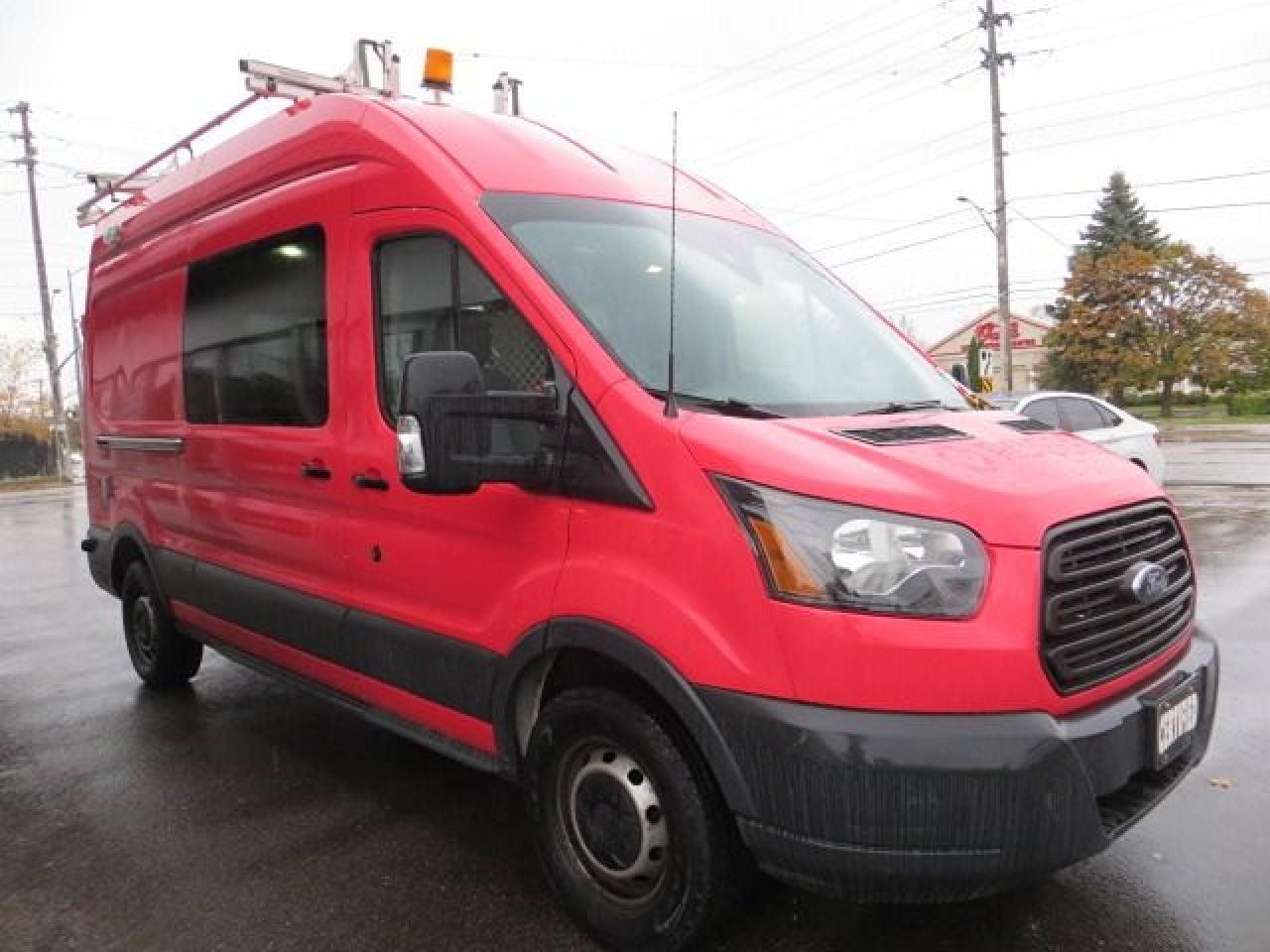 2015 Ford Transit Cargo Van CERTIFIED, 3.7L, HI ROOF,107K, LADDER RACKS,SHELVE - Photo #4
