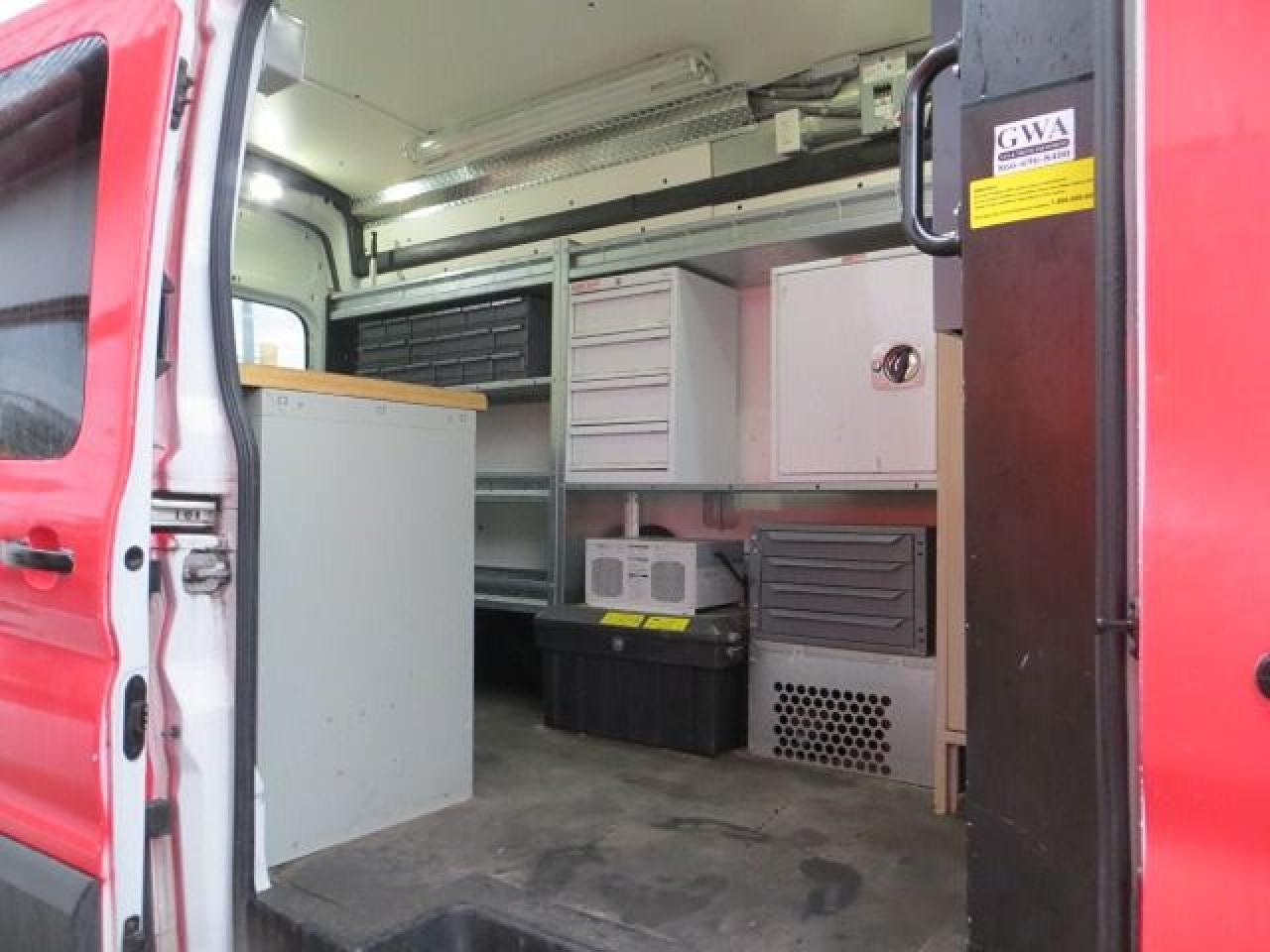 2015 Ford Transit Cargo Van CERTIFIED, 3.7L, HI ROOF,107K, LADDER RACKS,SHELVE - Photo #12