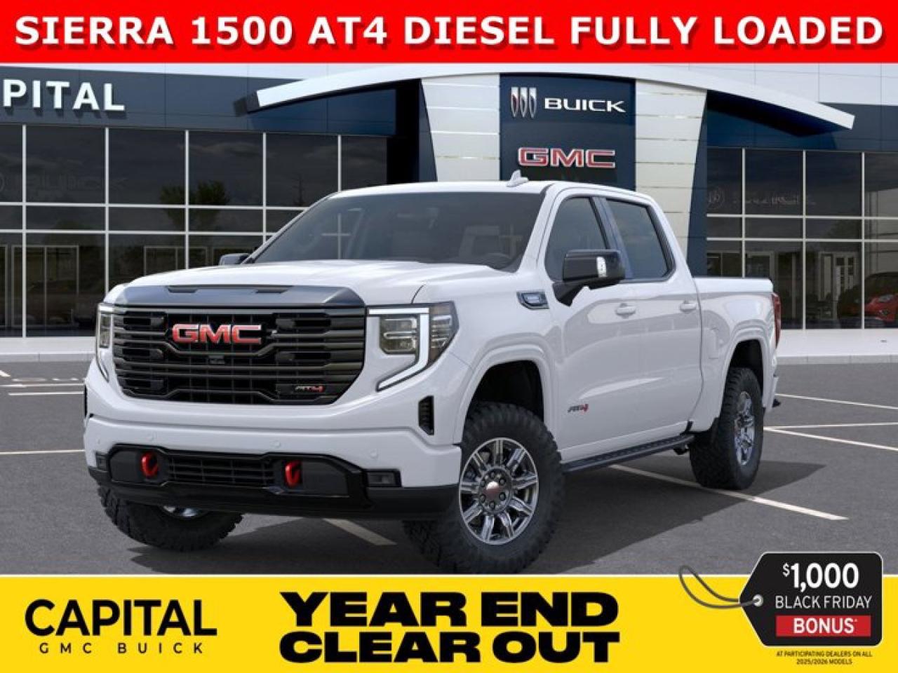 New 2026 GMC Sierra 1500 Crew Cab AT4 for sale in Edmonton, AB