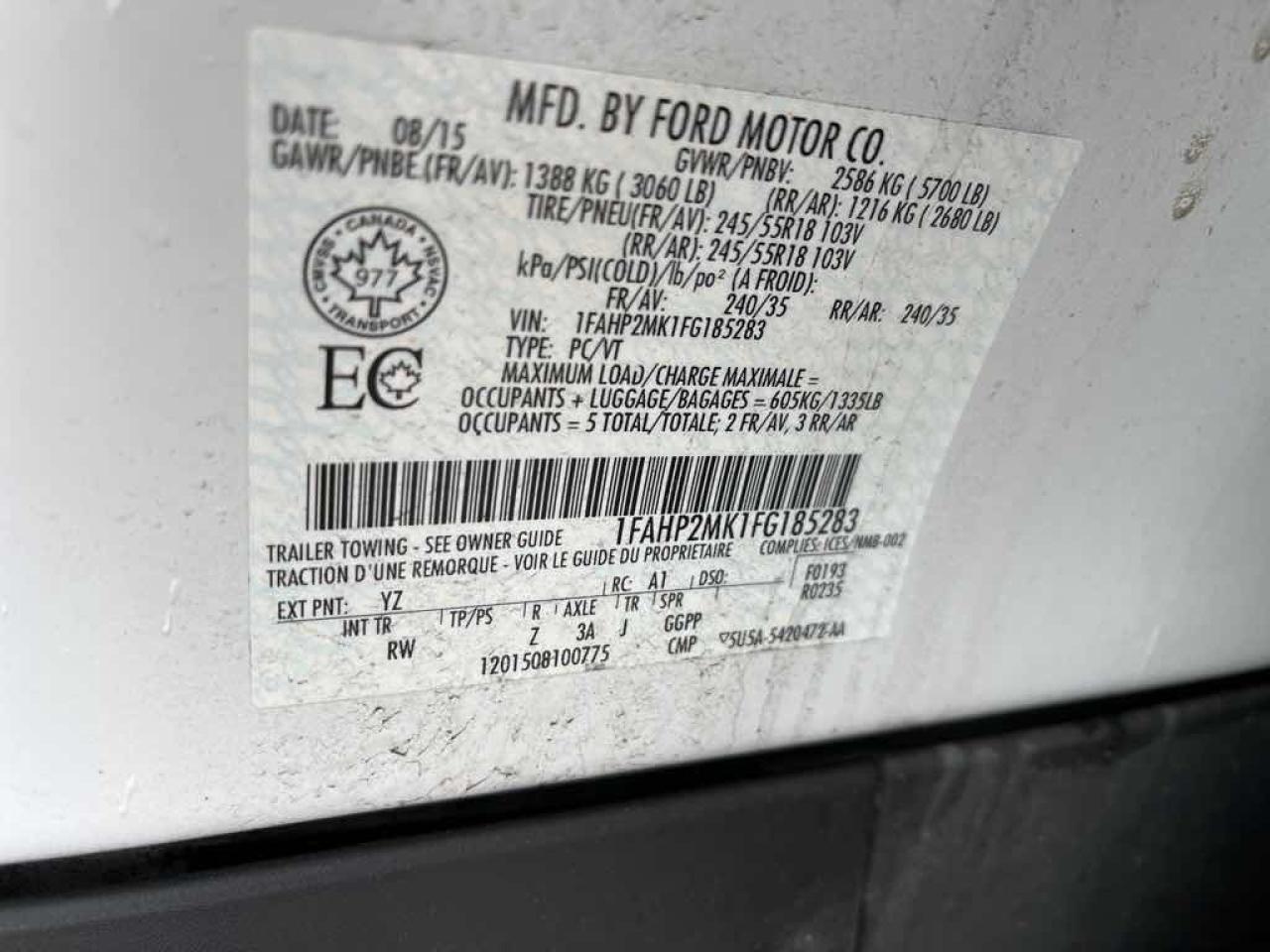 2015 Ford Taurus Police Inte - Photo #13