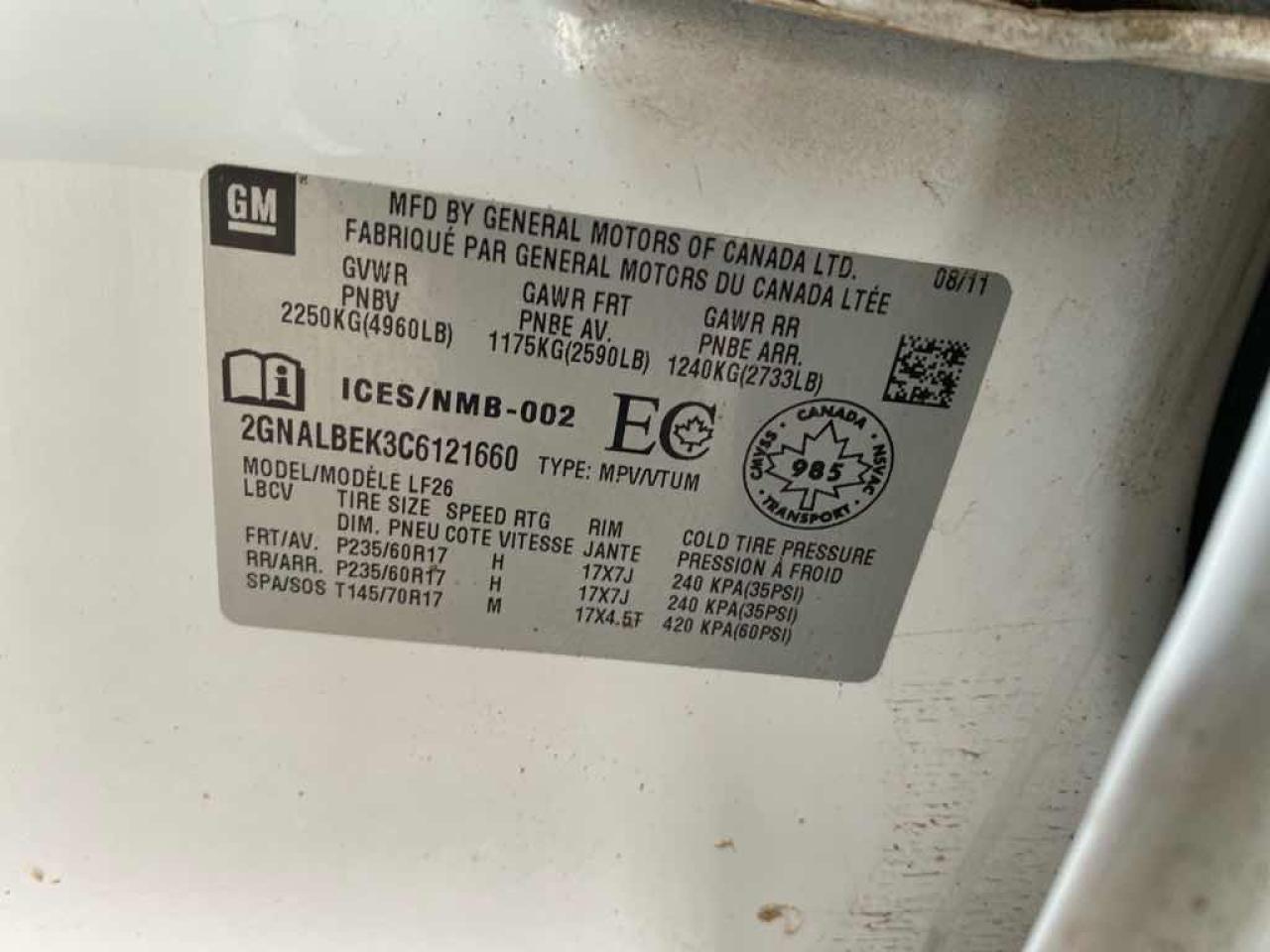 2012 Chevrolet Equinox LS Photo