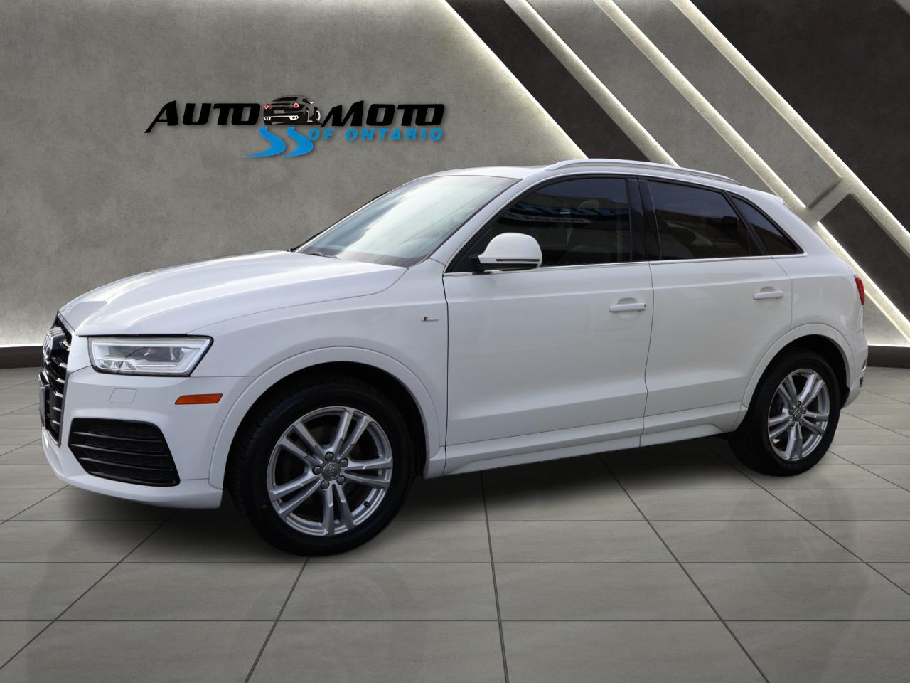 2016 Audi Q3 TECH-S LINE AWD CERTIFIED CAMERA NAV BLUETOOTH LEATHER HEATED P.ROOF P.SENSORS B.SPOT CRUISE ALLOYS - Photo #3