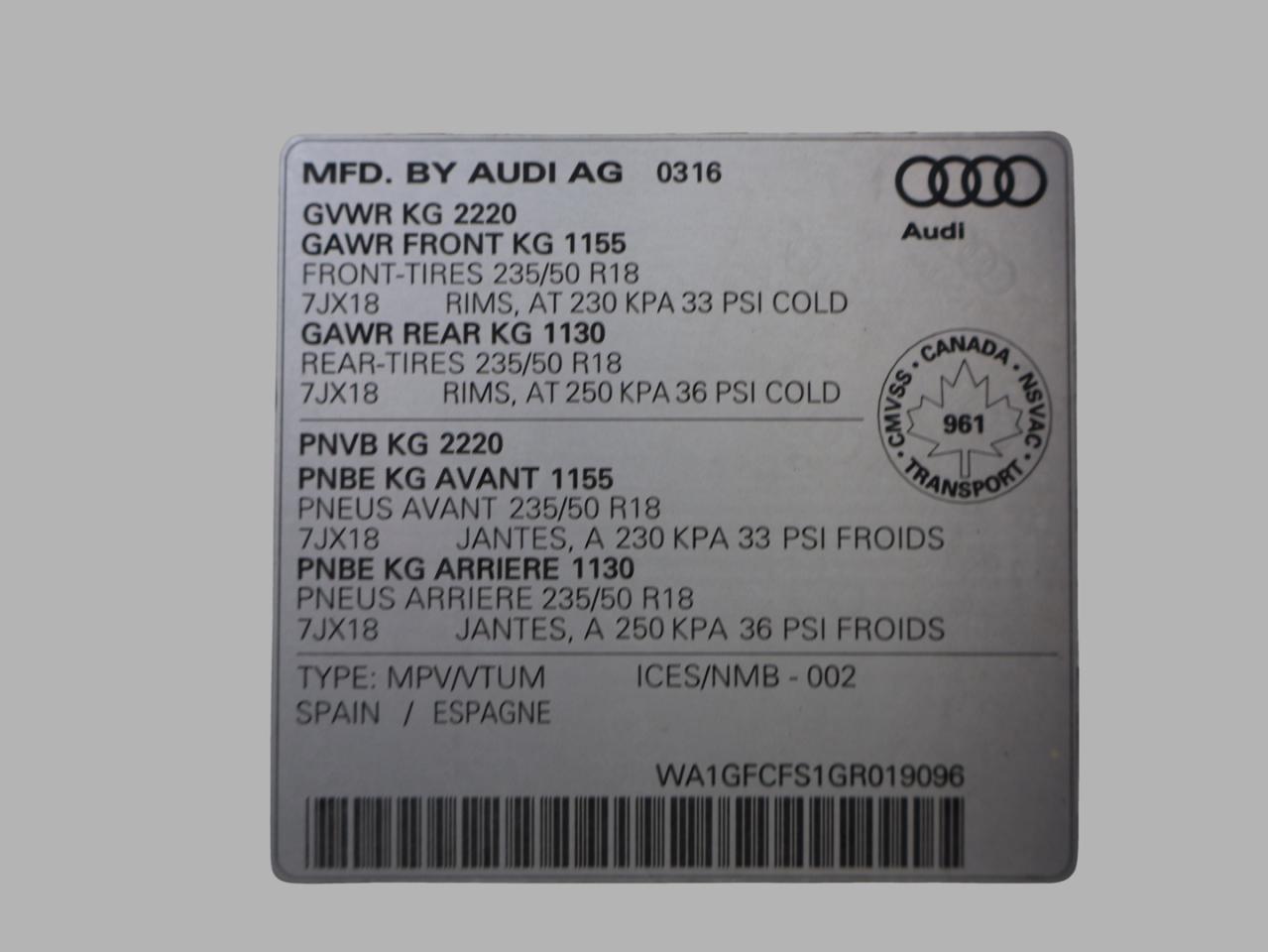 2016 Audi Q3 TECH-S LINE AWD CERTIFIED CAMERA NAV BLUETOOTH LEATHER HEATED P.ROOF P.SENSORS B.SPOT CRUISE ALLOYS - Photo #46