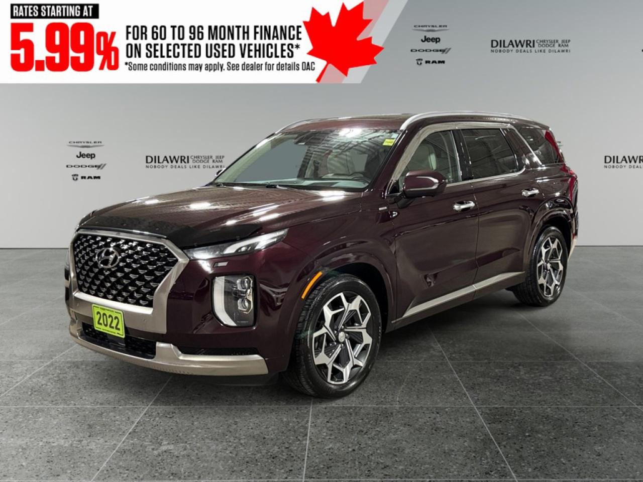 Used 2022 Hyundai PALISADE Ultimate Calligraphy w/Beige 7-Passenger AWD for sale in Nepean, ON