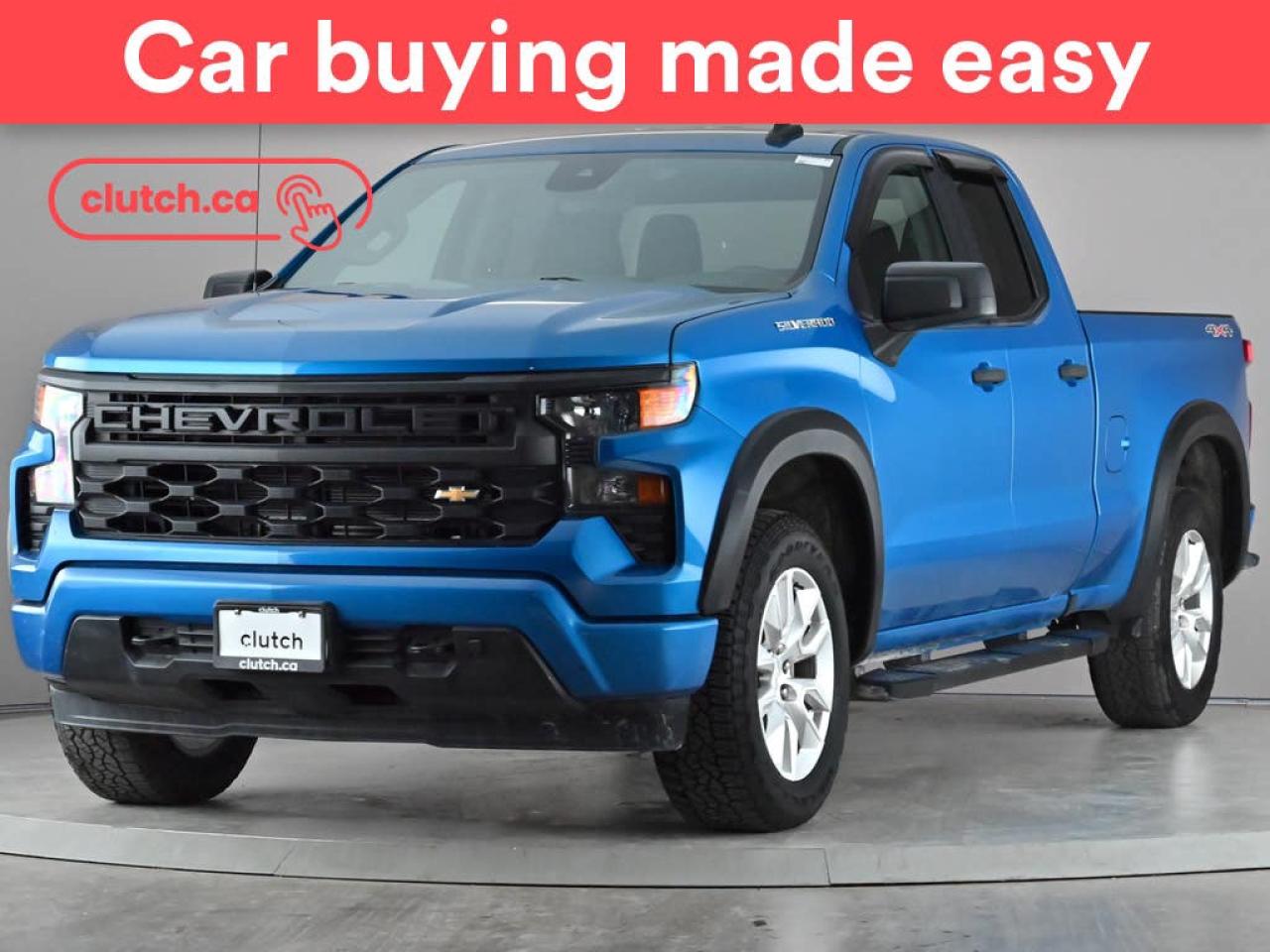 Used 2023 Chevrolet Silverado 1500 Custom 4WD w/ Apple CarPlay, Cruise Control, Rearview Cam for sale in Toronto, ON