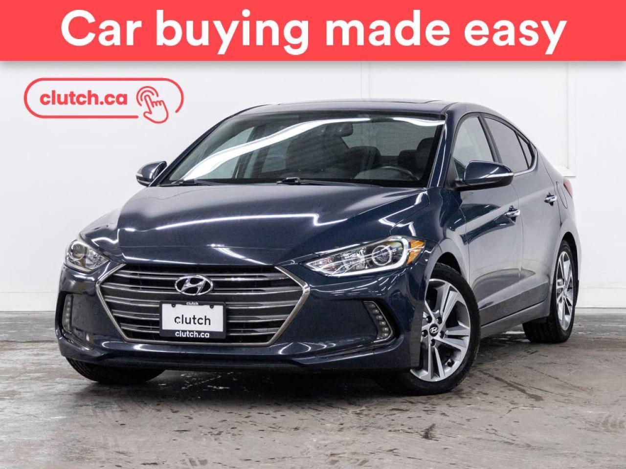 Used 2017 Hyundai Elantra Limited w/ Android Auto, Power Moonroof, Nav for sale in Toronto, ON