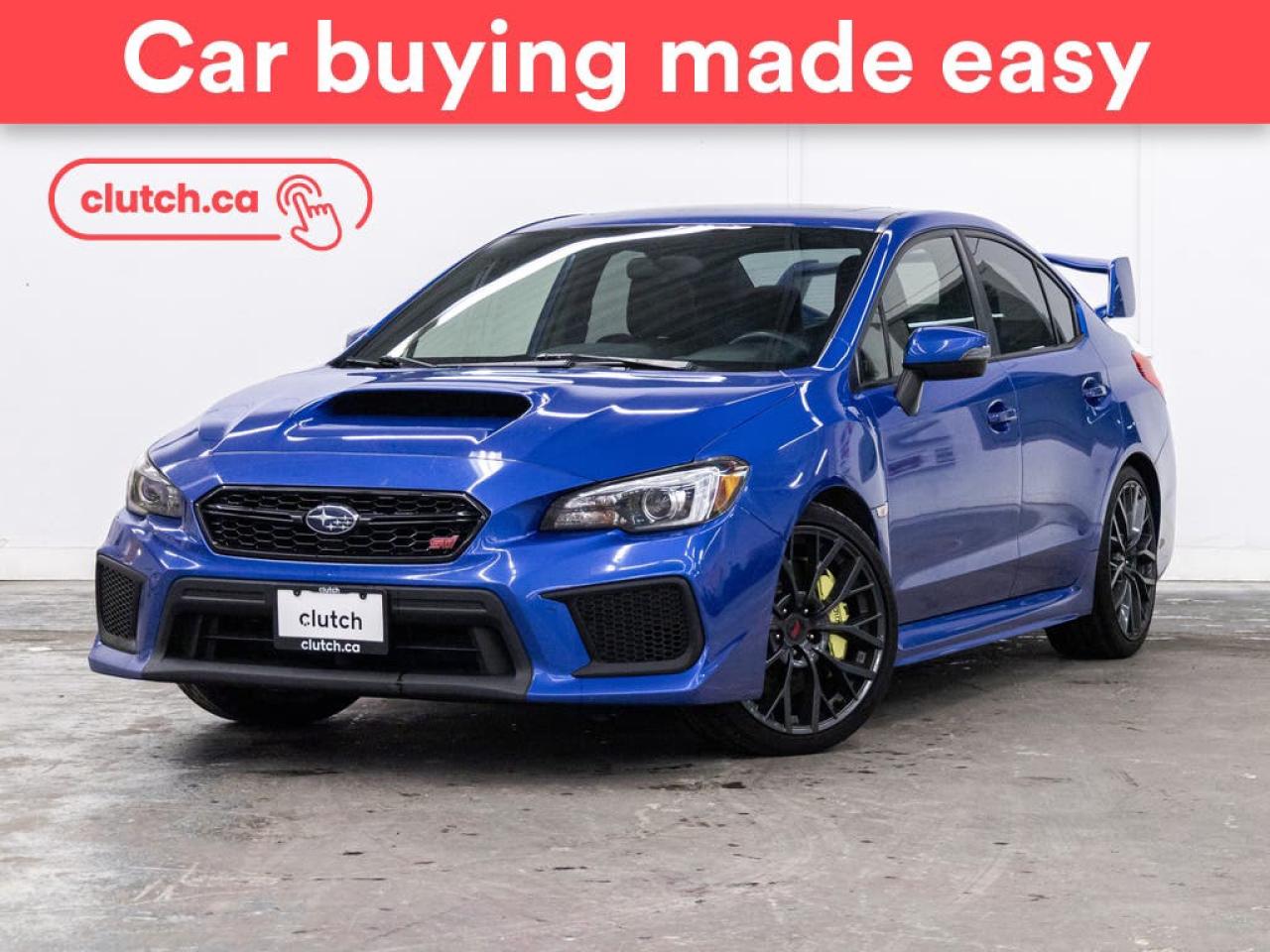 Used 2019 Subaru WRX STI Sport-Tech w/ Wing Spoiler w/ Apple CarPlay & Android Auto, Sunroof, Nav for sale in Toronto, ON