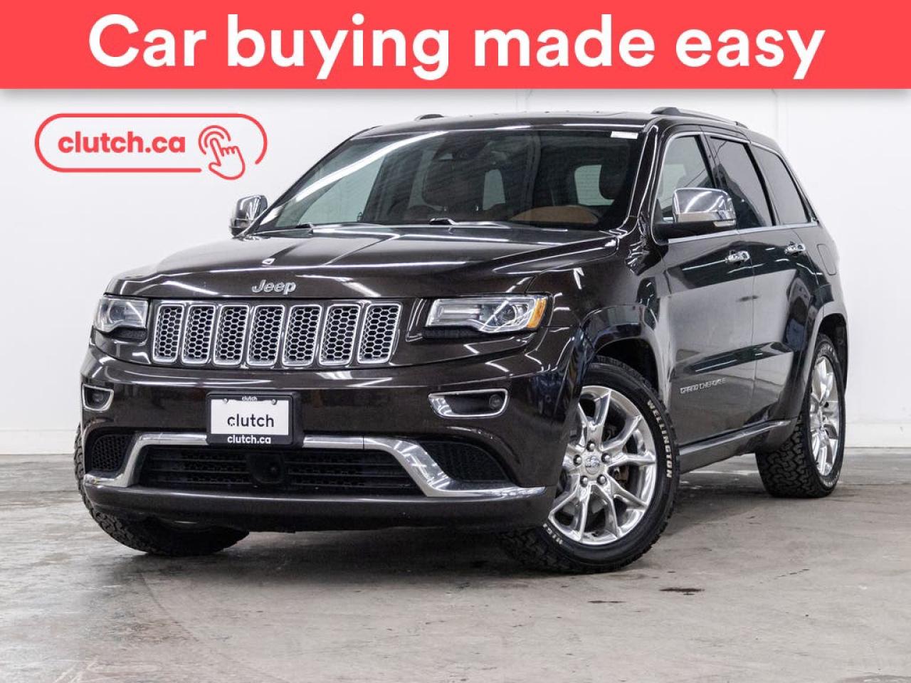 Used 2016 Jeep Grand Cherokee Summit 4x4 w/Bluetooth, Heated Front Seats, Rearview Cam for sale in Toronto, ON