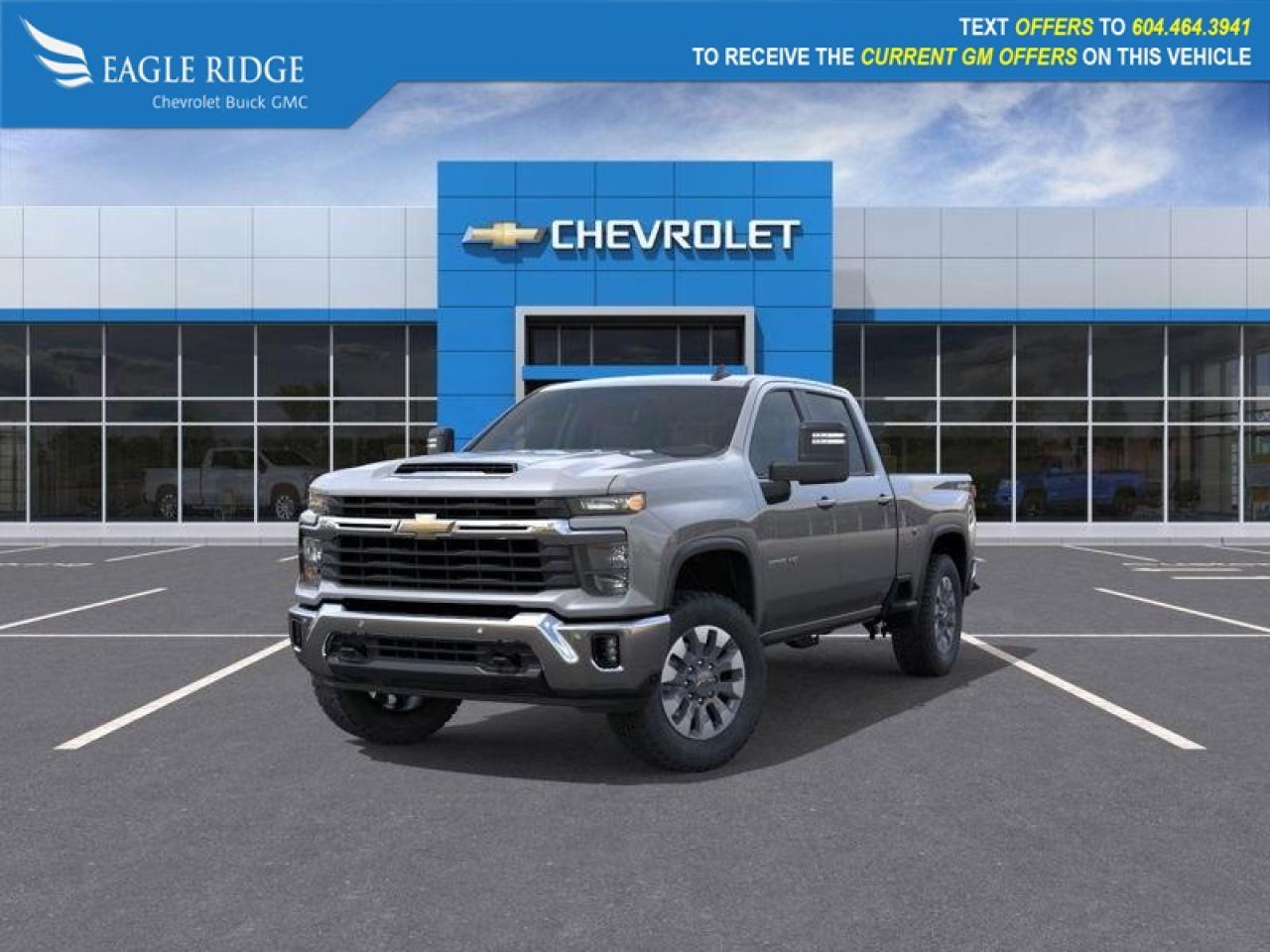 New 2026 Chevrolet Silverado 3500HD LT 13.4-inch infotainment touchscreen, 12.3-inch digital driver display, wireless Apple CarPlay and Android Auto, Bluetooth, WiFi compatibility, six-speaker audio system, automatic emergency braking for sale in Coquitlam, BC