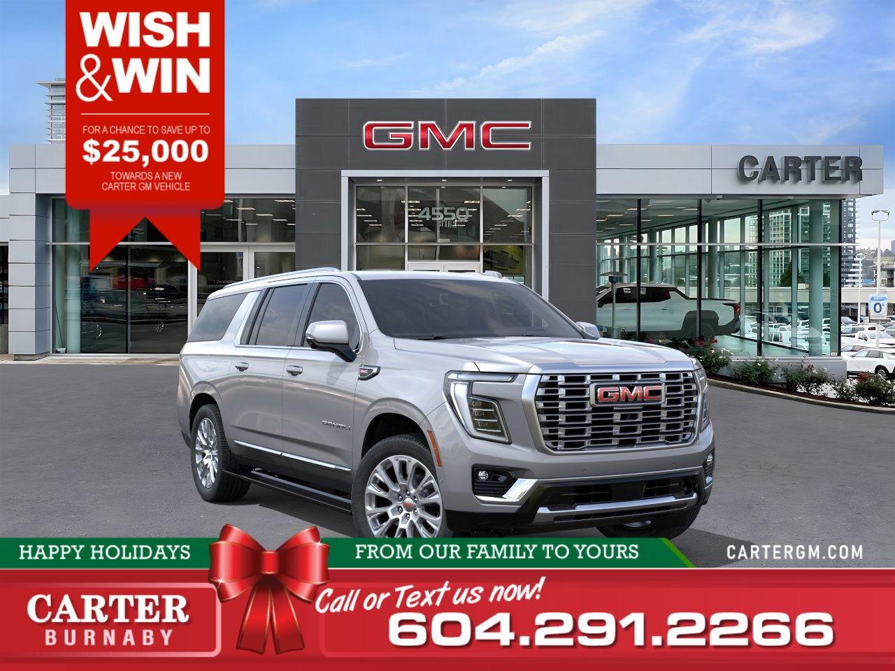 New 2026 GMC Yukon DENALI 4WD | 6.2L ENG/TRAILER SWAY CTRL/PWR SEATS for sale in Burnaby, BC