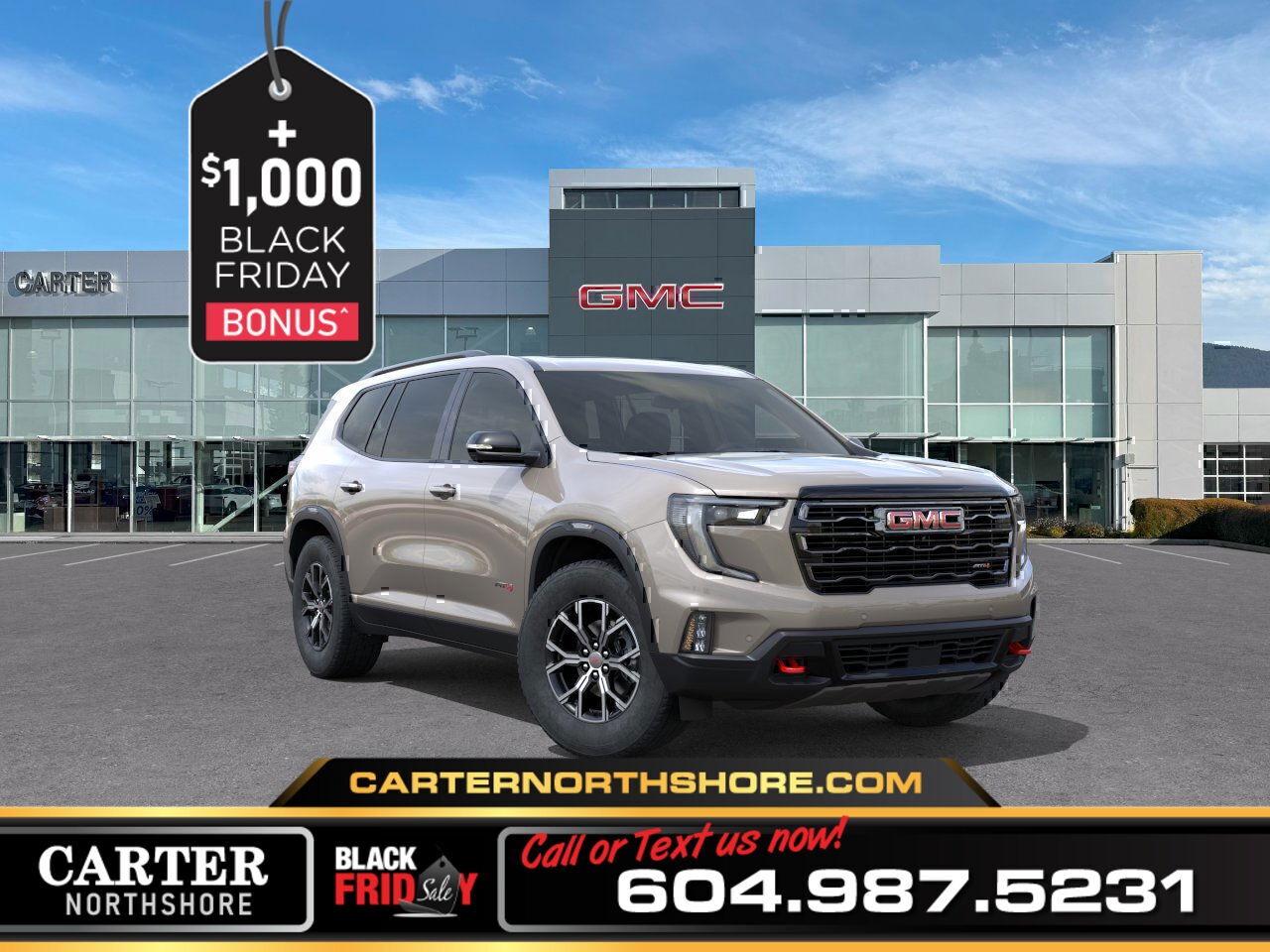 New 2026 GMC Acadia AT4 AWD | Pano Sunroof/Hands Free Liftgate/HUD for sale in North Vancouver, BC