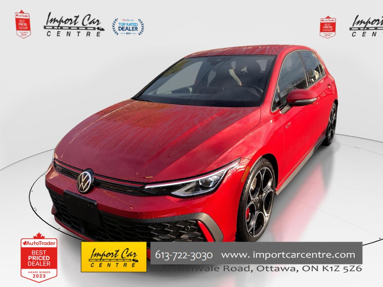 Used 2025 Volkswagen Golf GTI LIKE NEW!!  ONLY 1,835KMS, 19 ALLOY PKG, NAVI, SID for sale in Ottawa, ON