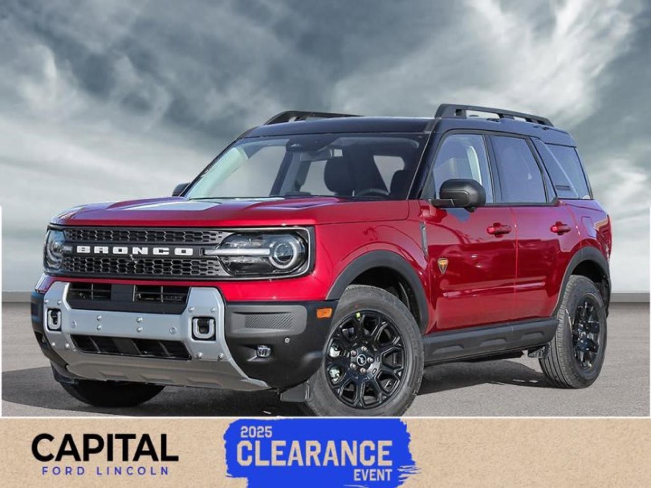 New 2025 Ford Bronco Sport BADLANDS for sale in Winnipeg, MB