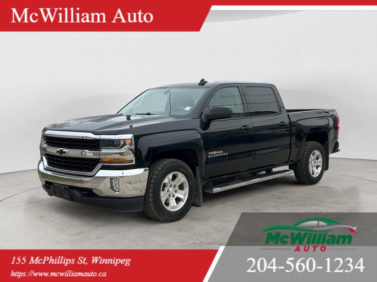 Used 2017 Chevrolet Silverado 1500 1LT 4x4 Crew Cab | HTD Seats |Back Up Cam | Exceptional Condition | for sale in Winnipeg, MB