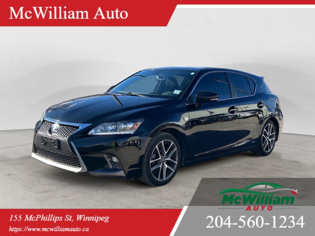 Used 2015 Lexus CT 200h FWD Hybrid for sale in Winnipeg, MB