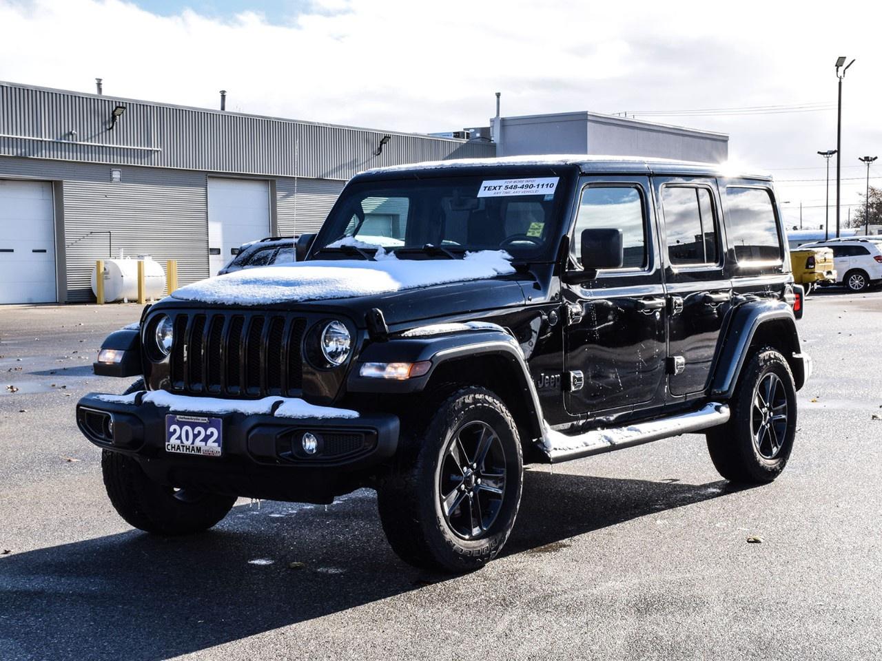 Used 2022 Jeep Wrangler Unlimited Sahara Altitude 4x4 for sale in Chatham, ON