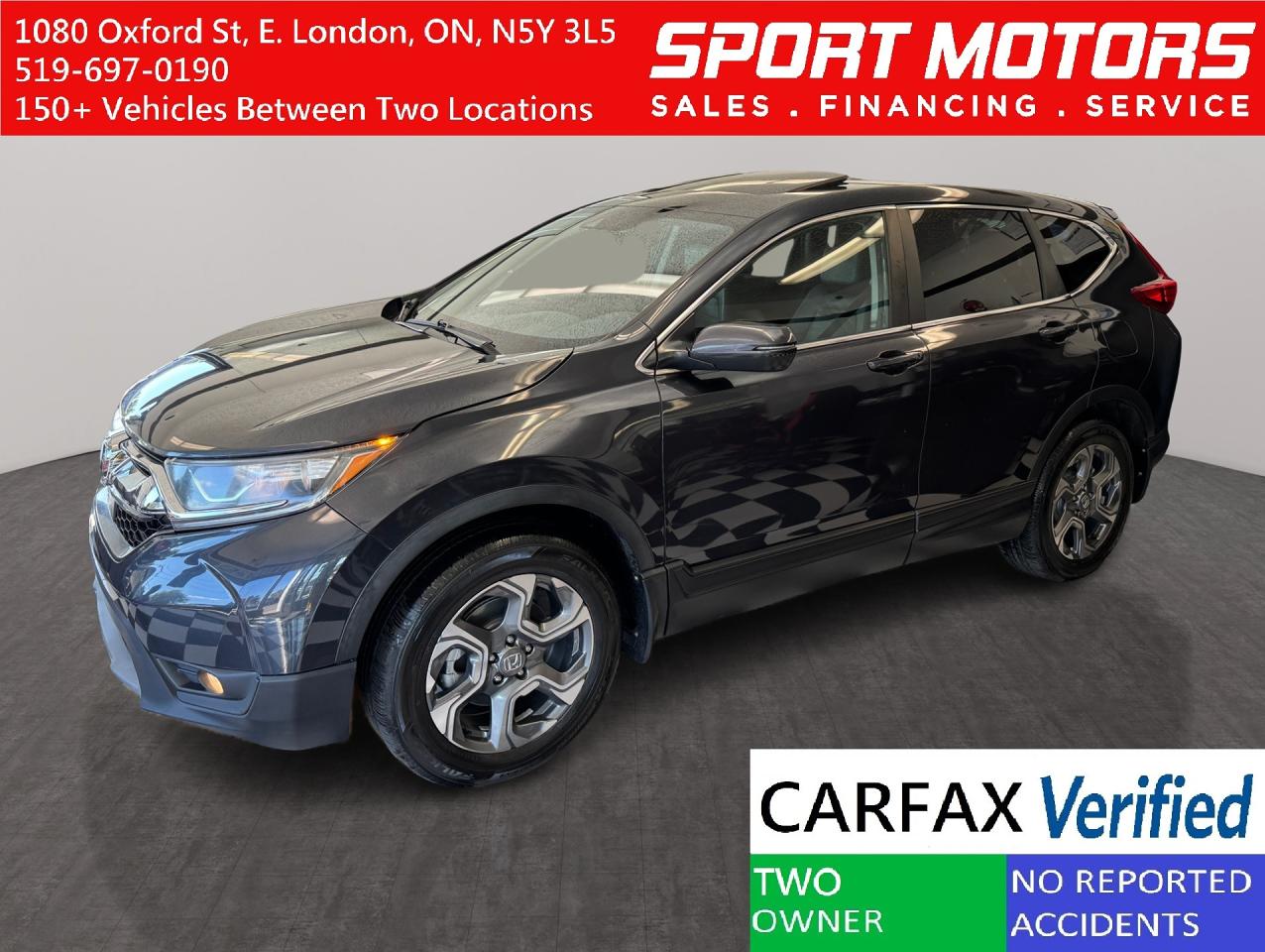 Used 2018 Honda CR-V EX-L AWD+New Brakes+Roof+Leather+CLEAN CARFAX for sale in London, ON
