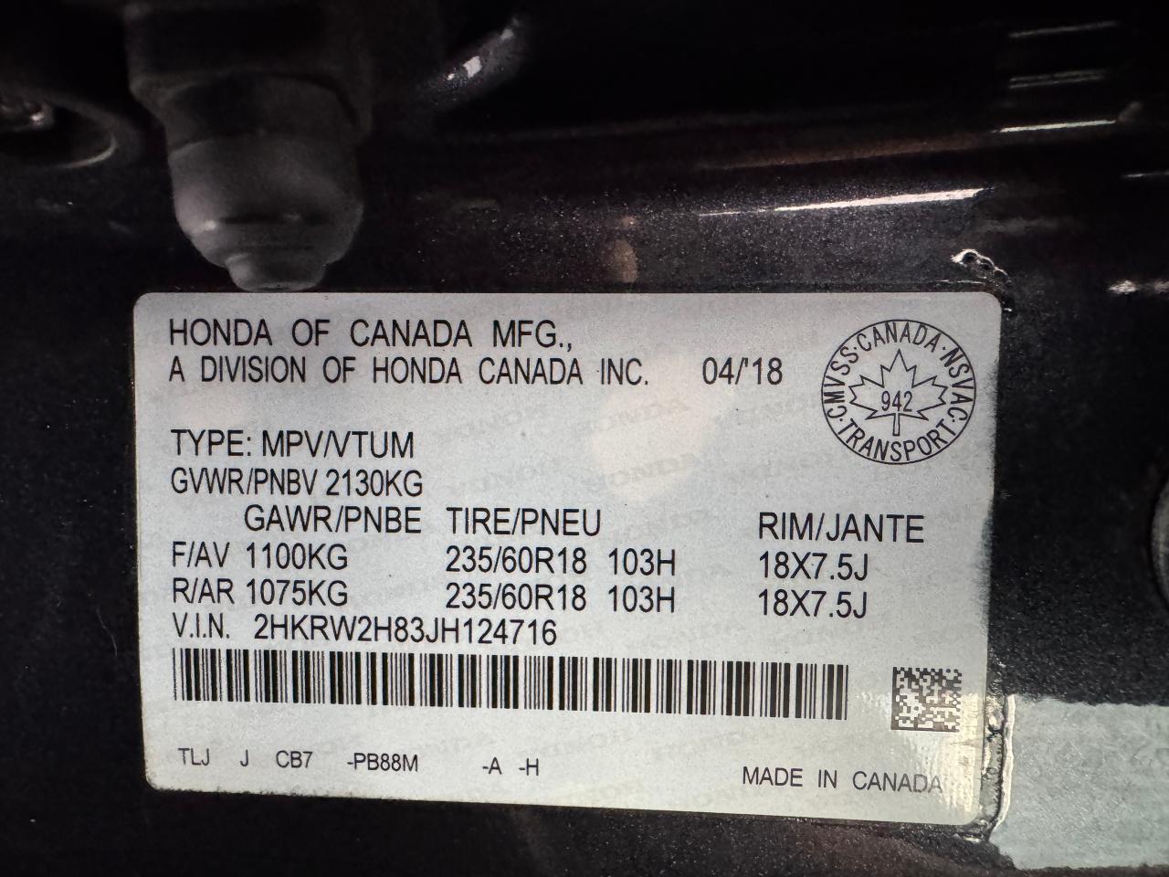 2018 Honda CR-V EX-L AWD+New Brakes+Roof+Leather+CLEAN CARFAX Photo