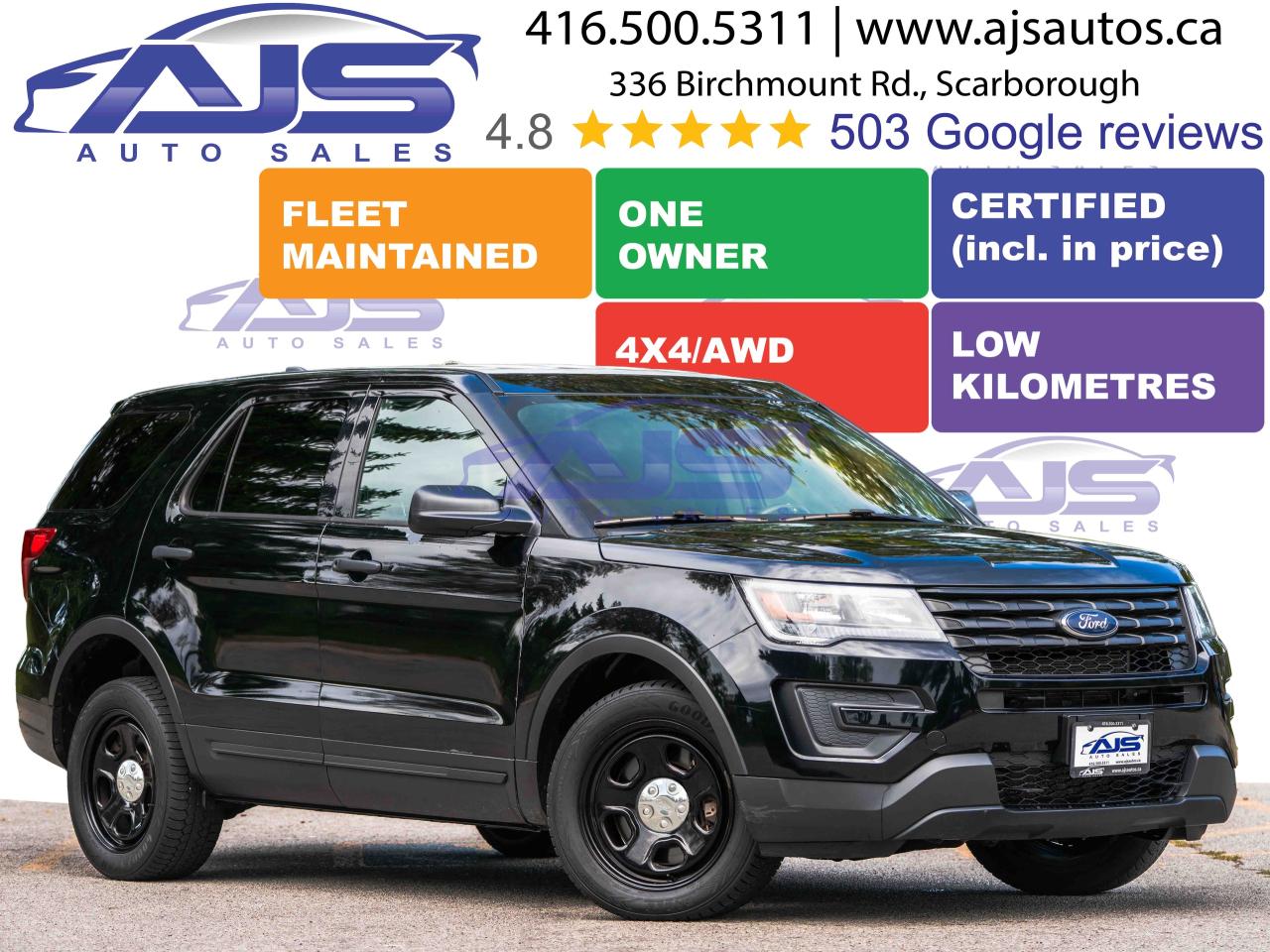 Used 2018 Ford Explorer AWD POLICE INTERCEPTOR UTILITY for sale in Toronto, ON