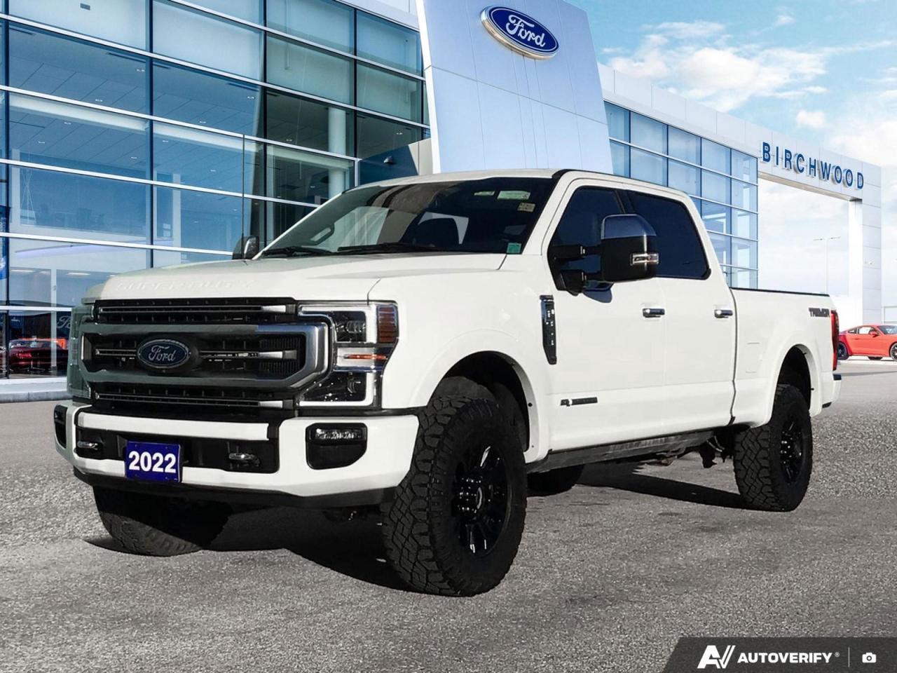 Used 2022 Ford F-350 Super Duty SRW Platinum Tremor Package | Moonroof | Low Kilometers ! for sale in Winnipeg, MB