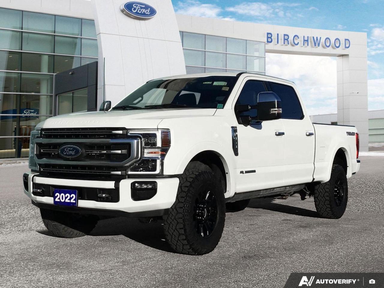 Used 2022 Ford F-350 Super Duty SRW Platinum Tremor Package | Moonroof | Low Kilometers ! for sale in Winnipeg, MB