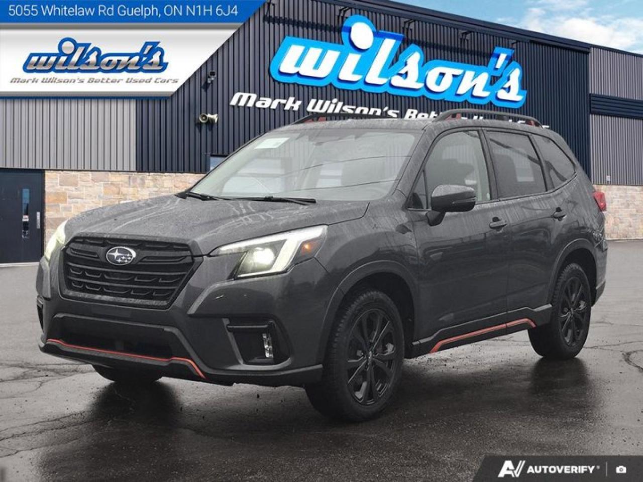 Used 2023 Subaru Forester Sport AWD | Moonroof | Adaptive Cruise | Heated Seats & Steering | Apple CarPlay | and More ! for sale in Guelph, ON