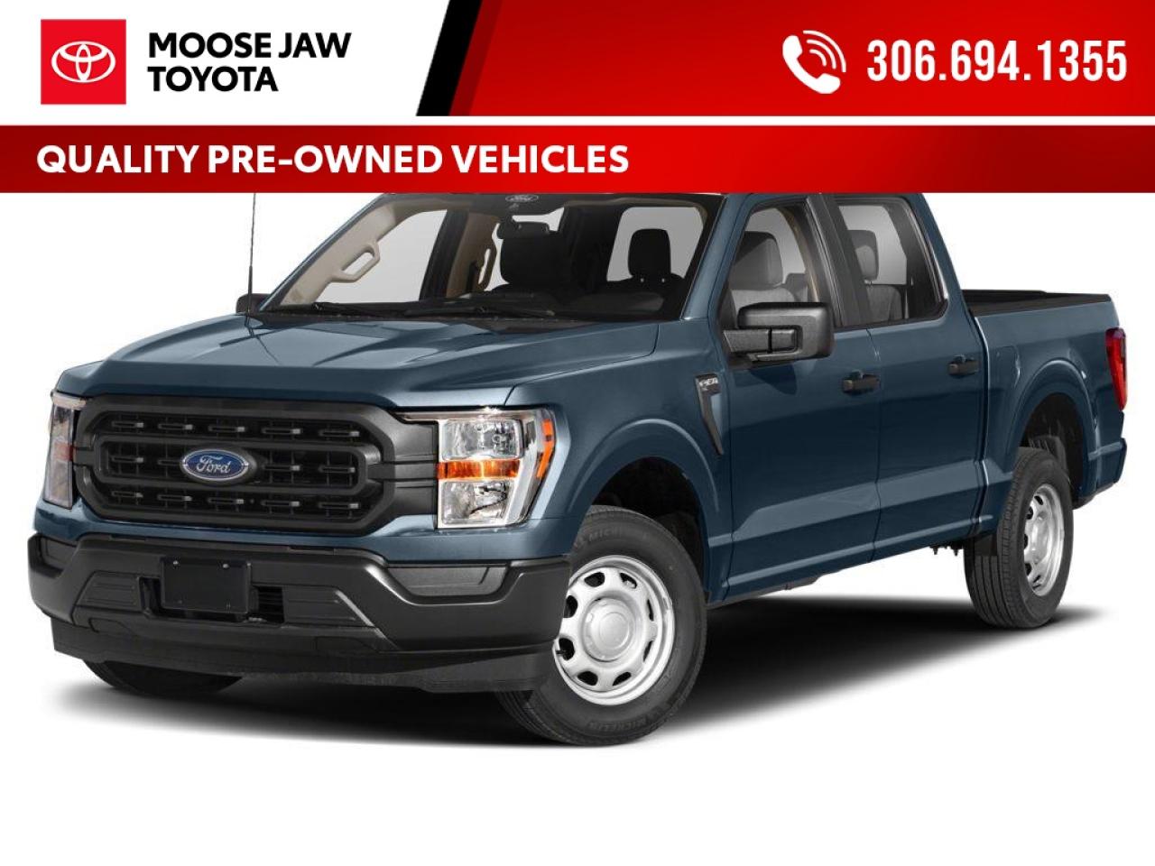 Used 2022 Ford F-150 Tough, stylish, and ready for work or play. This 2022 F-150 XLT with the Sport Package adds bold exterior accents, a comfortable interior, and the capability you expect from Ford’s best-selling truck. for sale in Moose Jaw, SK