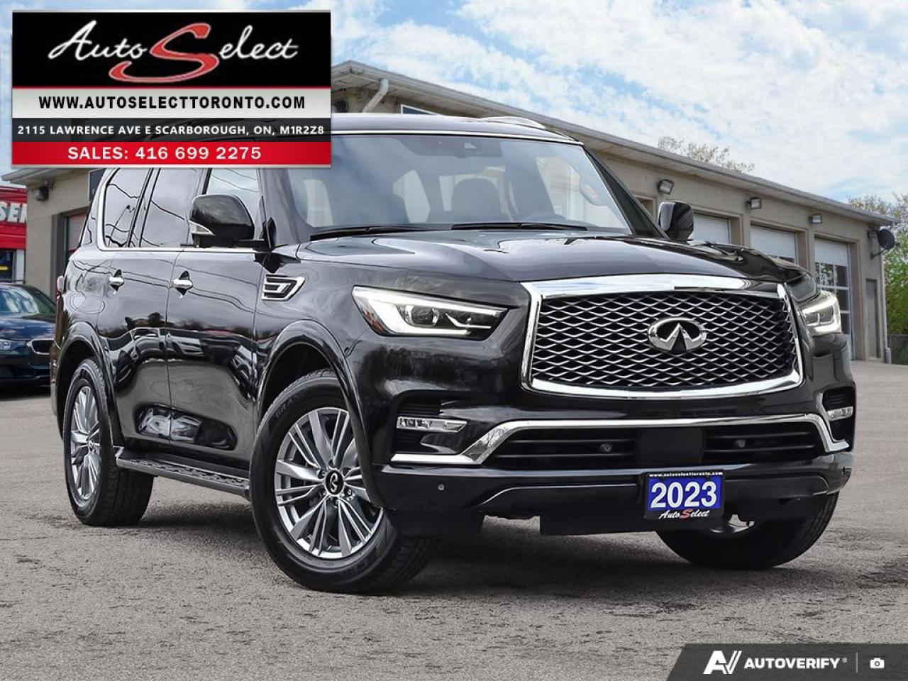 2023 Infiniti QX80 Luxury 7 Passenger AWD - Clean Carfax - Technology Pkg -Apple Carplay Photo0