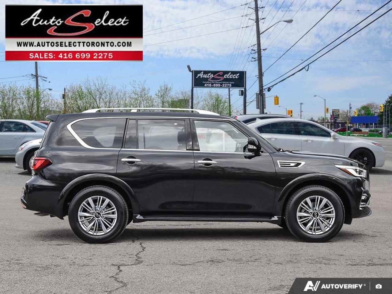 2023 Infiniti QX80 Luxury 7 Passenger AWD - Clean Carfax - Technology Pkg -Apple Carplay Photo2