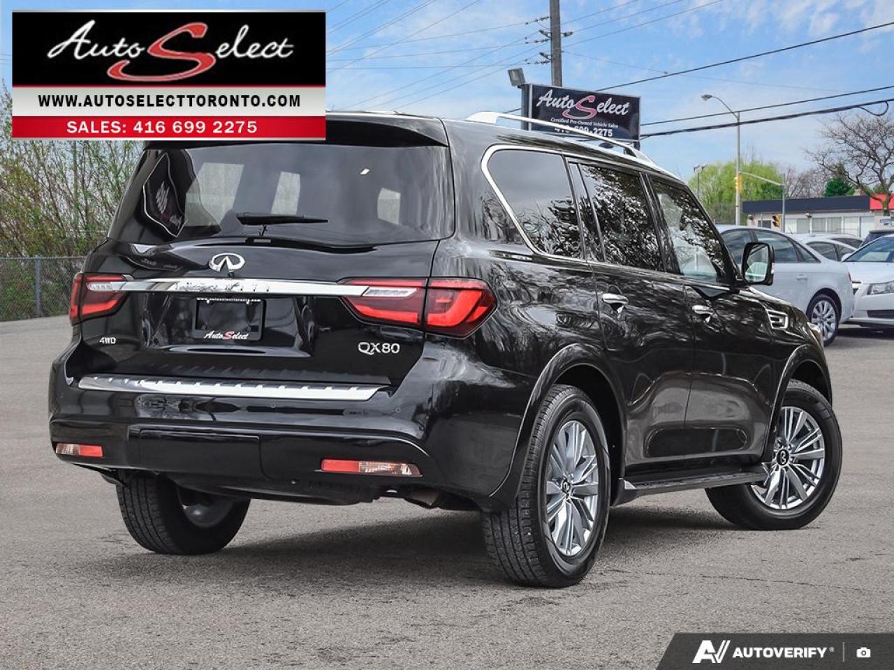2023 Infiniti QX80 Luxury 7 Passenger AWD - Clean Carfax - Technology Pkg -Apple Carplay Photo3