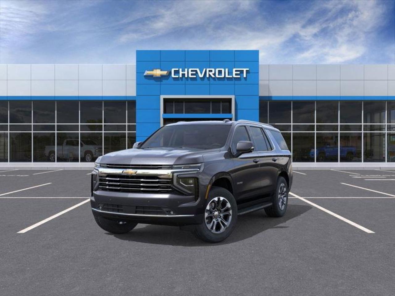 Year: 2026<br>Condition: New<br>Make: Chevy Utility Vehicles<br>Model: Tahoe<br>Style: 4WD 4dr LT<br>Package: <br>Body Type: Sport Utility<br>Fuel Type: Gasoline<br>Engine: 4WD<br>Transmission: Auto<br><br>Factory Installed Options on This Vehicle: $5480<br>Option Details: SEATS SECOND ROW BUCKET PWR RELEASE | DARK ASH METALLIC | COMFORT PKG | ENG 5.3L ECOTEC3 V8 | 10-SPEED AUTOMATIC | WHLS 20 X 9 (50.8 CM X 22.9 CM) MACHINED ALUMINUM WIT CHARCOAL POCKETS | LPO ALL-WEATHER LINER PROTECTION PKG<br><br>OEM Exterior Colour: DARK ASH METALLIC<br>OEM Interior Colour: EBONY, PERFORATED LEATHER-APPOINTED SEAT TRIM<br><br>Window Sticker Link: https://cws.gm.com/vs-cws/vehshop/v2/vehicle/windowsticker?vin=1gns6nkd0tr124667<br><br>Vehicle Features:<p> </p>

<h4>DEALER DEMO</h4>

<p><em>Note: This is a used demo vehicle. The price may include added aftermarket accessories. Please contact dealer for details and current mileage.</em></p>

<h4>BUY WITH COMPLETE CONFIDENCE</h4>

<p>AutoIQ Exclusive Pre-Owned Program<br />
Shop online or in-store, any way you want it<br />
Virtual trade estimate & appraisal<br />
Virtual credit approval & eSignature<br />
7-Day Money Back Guarantee*</p>

<p>The AutoIQ Dealership Group came together in 2016 with a mission to deliver an exceptional car-buying experience. With 8 dealerships across Ontario, offering 13 brands and over 1500 vehicles in stock, AutoIQ customers can expect great selection, value, and trust. Buying a new vehicle is a significant purchase, and we want to ensure that you LOVE it! Whether you are purchasing a new or quality pre-owned vehicle from us, we offer attractive financing rates and flexible terms, regardless of your credit.</p>

<p>SPECIAL NOTE: This vehicle is reserved for AutoIQs retail customers only. Please, no dealer calls. Errors and omissions excepted.</p>

<p>*As-traded, specialty or high-performance vehicles are excluded from the 7-Day Money Back Guarantee Program (including, but not limited to Ford Shelby, Ford mustang GT, Ford Raptor, Chevrolet Corvette, Camaro 2SS, Camaro ZL1, V-Series Cadillac, Dodge/Jeep SRT, Hyundai N Line, all electric models)</p>