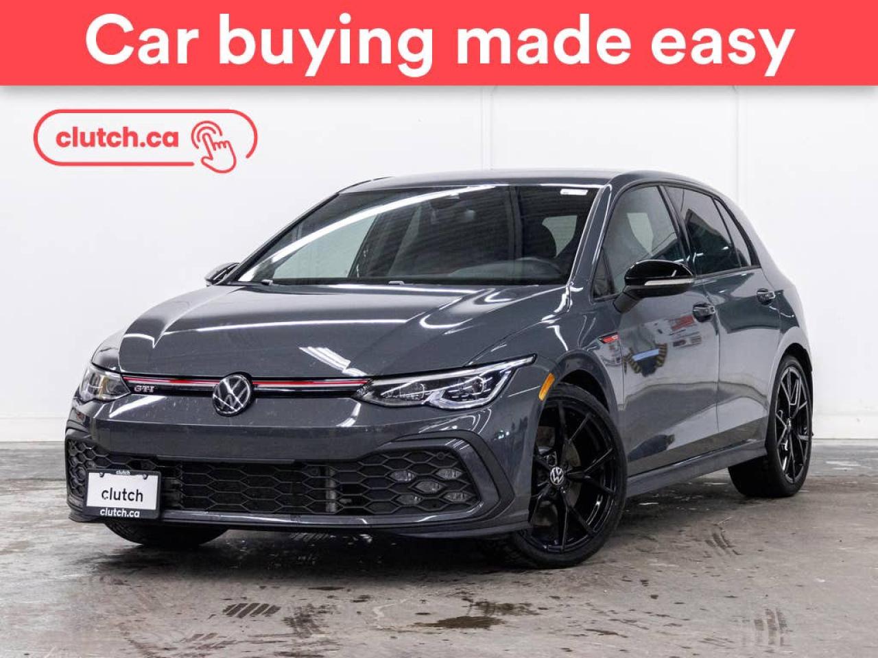 Used 2024 Volkswagen Golf GTI Autobahn w/Apple CarPlay & Android Auto, Heated Front Seats, Backup Cam for sale in Toronto, ON