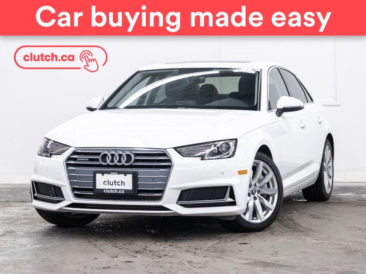Used 2019 Audi A4 45 Komfort w/ Apple CarPlay & Android Auto, Sunroof, Heated Front Seats for sale in Toronto, ON