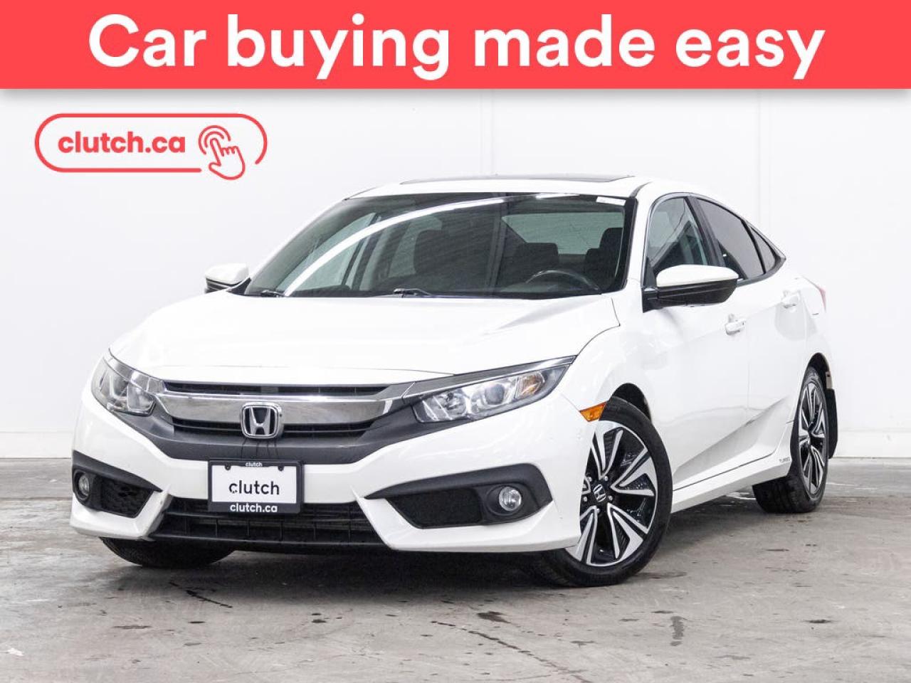 NO ACCIDENTS / CLEAN CARFAX / 1 OWNER / Climate Control, Dual Zone Front Climate Control, Bluetooth Music and more!<br> <br>Clutch is the largest online used car retailer in Canada, delivering a seamless, hassle-free car-buying experience to drivers everywhere. Shop thousands of used cars online, get the right one delivered to your door, and enjoy peace of mind with our 10-Day Money-Back Guarantee. How sweet is that? To learn more, visit clutch.ca.<br> <br>The top features for this car include:<br> <br>Front Heated Seats<br>Climate Control<br>Dual Zone Front Climate Control<br>Bluetooth Music<br>Touchscreen Display<br>Cruise Control<br>Adaptive Cruise Control<br>12V Outlet<br>Apple CarPlay<br>Android Auto<br>USB Input<br>Push Button Start<br>Sunroof<br>Rear View Camera<br> <br>Seamless home delivery - Delivery to your door in a matter of days. Available on select packages.<br> <br>Try it out for 10 days - If you do not like it, we will take it back. <br> <br>Quality assured - All cars go through our rigorous 210-point inspection and reconditioning process.<br> <br>Peace of mind - Warranty and protection plans available.<br> <br>Haggle-free - No haggling or hard sells.<br> <br>100% Transparency - Full inspection reports on every car, including high-res photography and a free Carfax report.<br> <br>Listed price is for cash purchase only and does not include taxes, Shipping Fees (if applicable), Delivery Fees (if applicable), government licensing fees.<br> <br>Previous Provincial Registrations:<br>Ontario<br> <br>Stock # 77501