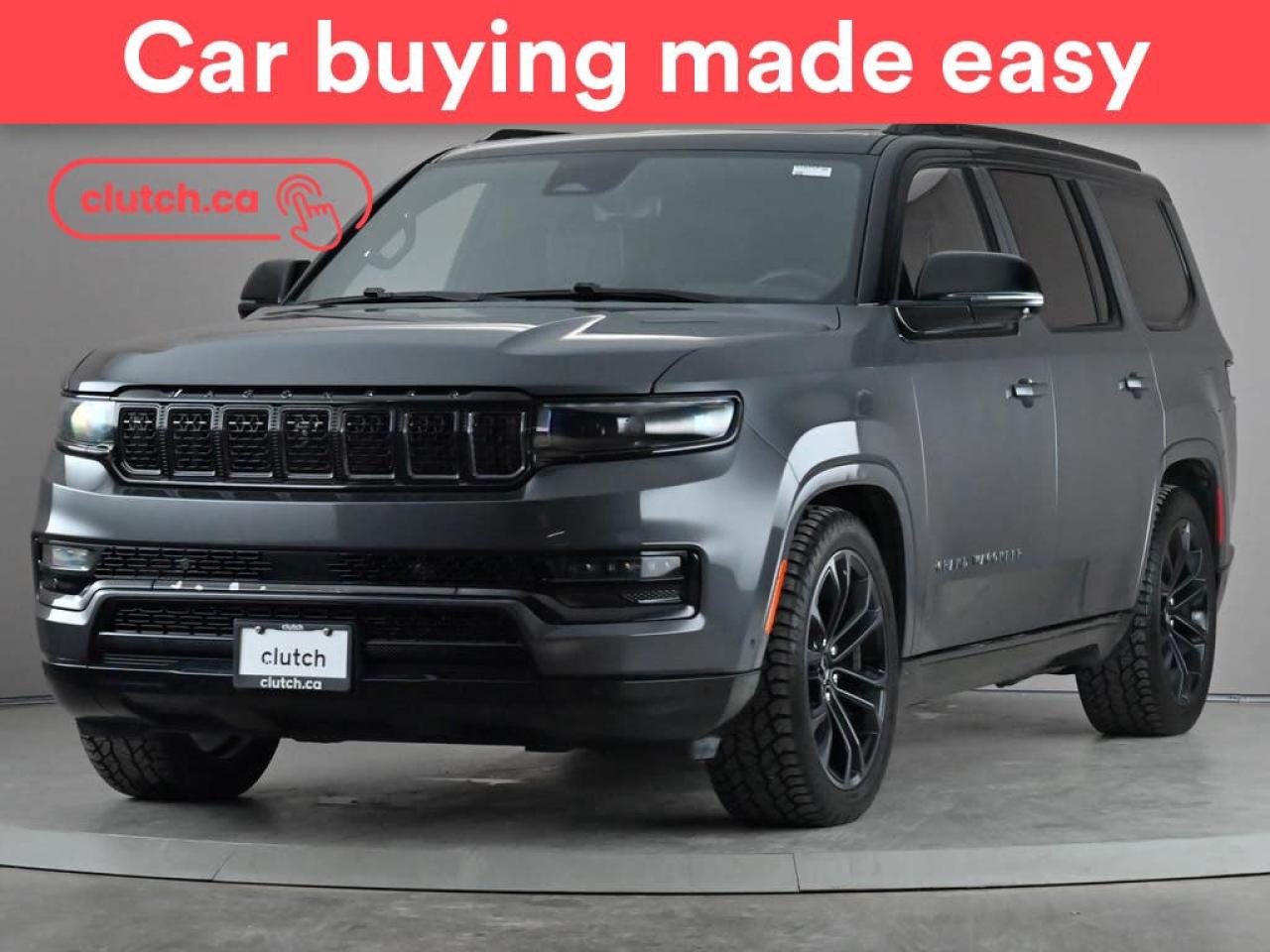 Used 2023 Jeep Grand Wagoneer Series II Obsidian 4x4 w/ Apple CarPlay, Heated Front Seats, Rearview Cam for sale in Toronto, ON