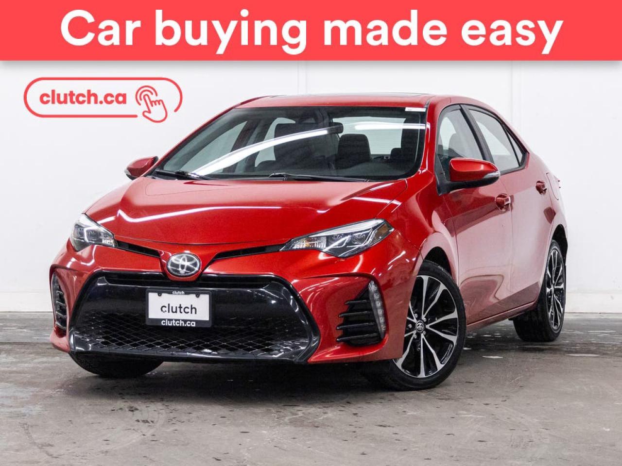 Used 2018 Toyota Corolla SE w/ SE Upgrade Pkg w/ Rearview Camera, Heated Front Seats, Power Moonroof for sale in Toronto, ON