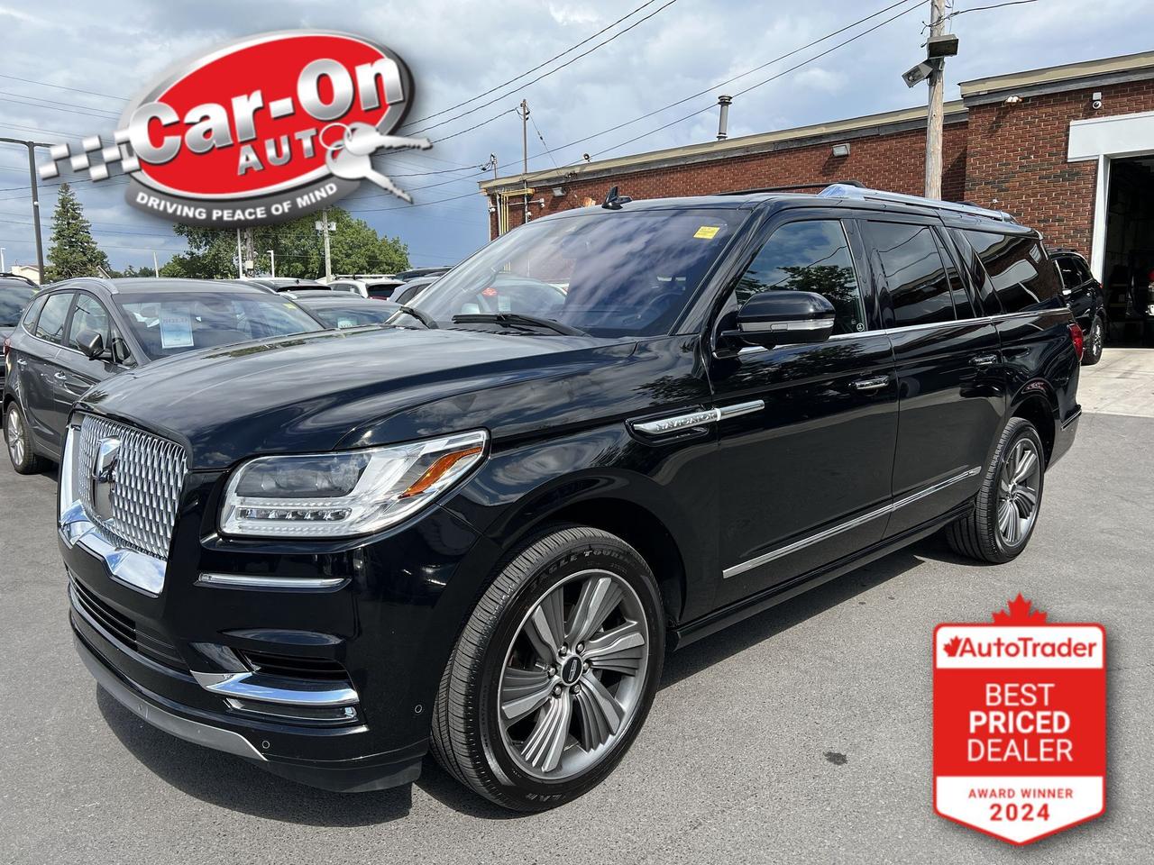 TOP OF THE LINE NAVIGATOR L - LONG WHEELBASE 7-PASSENGER RESERVE 4X4 W/ EVERY POSSIBLE OPTION INCL. TECHNOLOGY PACKAGE & TRAILER TOW PACKAGE!! Leather seats, panoramic sunroof, heated/cooled front Massage seats & heated second row captains chairs, heads-up display, 360 camera w/ front & rear park sensors, 22-inch alloys, navigation, remote start, adaptive cruise control, blind spot monitor, rear cross-traffic alert, pre-collision system, lane keep assist, tow package w/ integrated trailer brake controller, premium Revel ultima audio system, wireless charging, three-zone climate control, keyles entry w/ push start, ambient lighting, paddle shifters, power folding running boards, full power group incl. power seats w/ driver & passenger memory, adjustable pedals, power liftgate, power folding rear seats, garage door opener, auto headlights and Sirius XM!