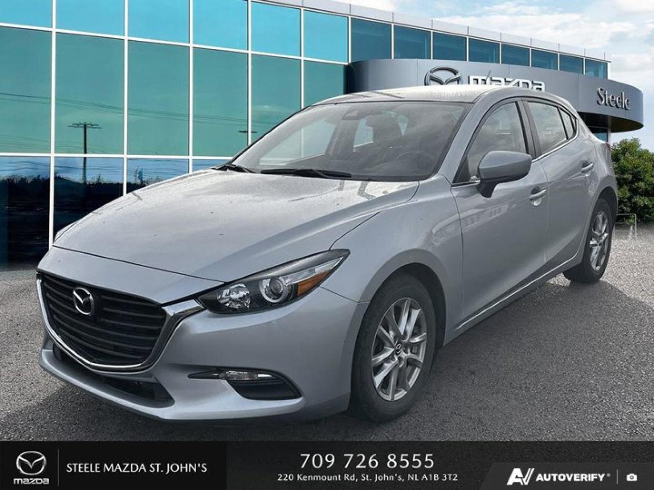 NEW PRICE!!This 2018 Mazda Mazda3 Sport GS is a fantastic option for anyone in the market for a reliable and fuel-efficient vehicle. With only 50,251 kilometers on the odometer, this car has plenty of life left in it. The gasoline engine is a Regular Unleaded I-4 2.0 L/122, providing excellent fuel economy with city KM/L at 9 and highway KM/L at 6.One of the standout features of this vehicle is its AM/FM/HD Audio System with 6 speakers, a 7-inch color touchscreen display with MAZDA CONNECT, Bluetooth connectivity, steering wheel-mounted controls, and multiple inputs for your audio devices. The FWD 6-Speed Manual transmission offers an engaging driving experience while also being efficient on fuel.If youre looking for a well-maintained used car that offers great value and modern technology features, this Mazda3 Sport GS should be at the top of your list.