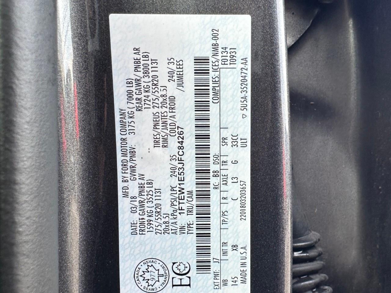 2018 Ford F-150 XLT 4WD SuperCrew 5.5' Box Photo