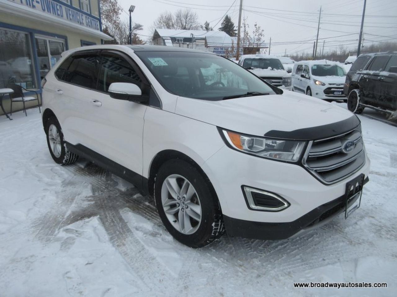 2017 Ford Edge ALL-WHEEL DRIVE SEL-MODEL 5 PASSENGER 2.0L - ECO-BOOST.. NAVIGATION.. PANORAMIC SUNROOF.. LEATHER.. HEATED SEATS & WHEEL.. BACK-UP CAMERA.. Photo4