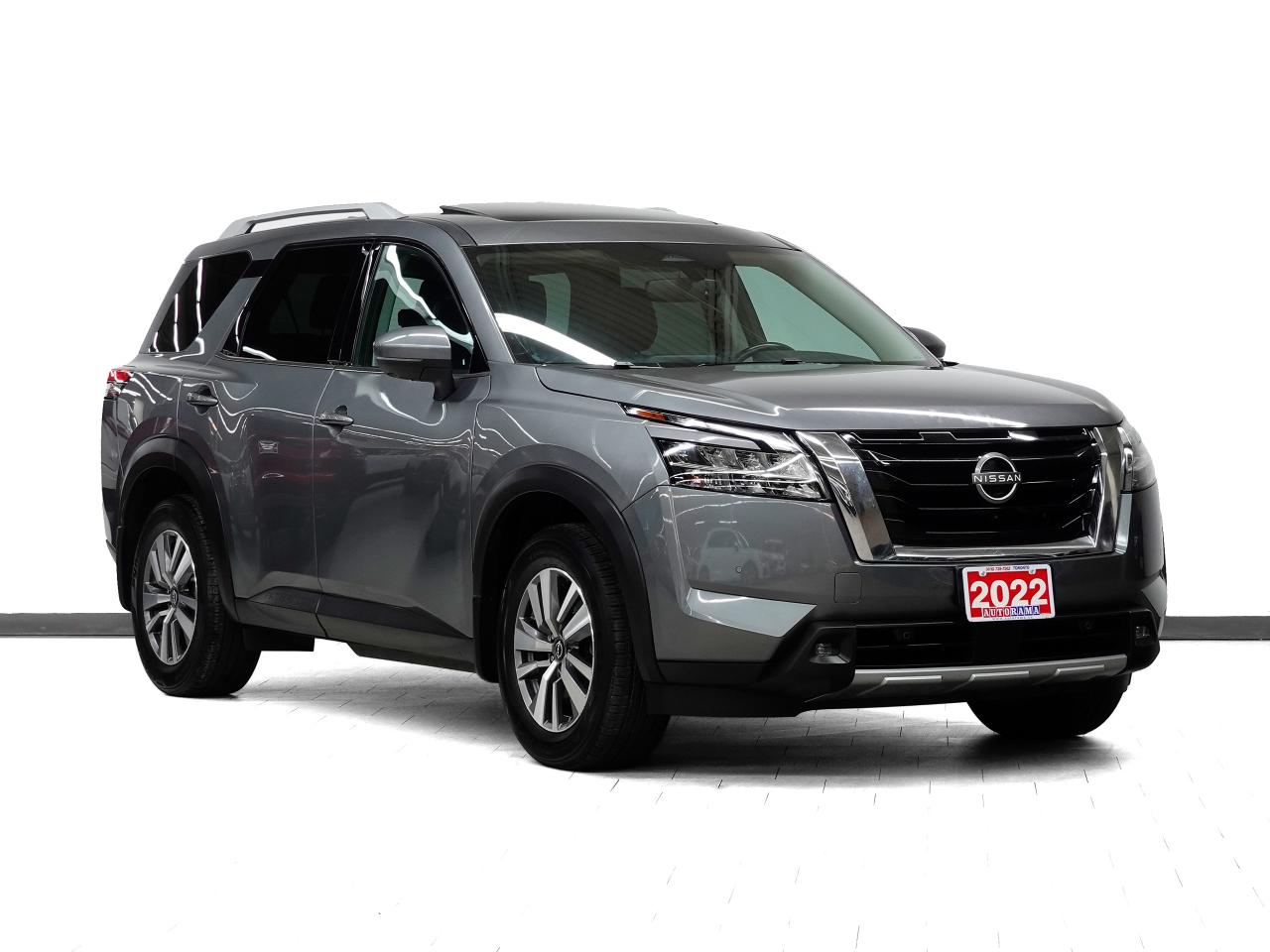 <div style=margin-bottom: 15px;>Cash Price: $31,950 &nbsp;Finance Price: $29,950</div><div style=margin-bottom: 15px;>Verified CarFax. Four Wheel Drive | Navigation | Leather | Sunroof | Blind Spot Monitoring | Lane Departure Warning | 360 Camera | Adaptive Cruise Control | Apple CarPlay / Android Auto | Backup Camera | Heated Seats | Bluetooth. 3.5L V6 engine. Comfortable Confident Ride. Extended warranty options available. Trades are welcome. Financing for all credit types. Same-day approval. 125-point inspection completed. Detailed from corner to corner. Over 250 high-quality used vehicles available at the lowest prices for you to choose from. All vehicles are indoors. Visit us rain or shine.</div><div style=margin-bottom: 15px;>Call us to book a test drive:&nbsp;<a href=tel:4167397262>416-739-7262</a><br>Get pre-approved for your car loan in a minute: <a href=https://www.autorama.ca/financing/>Apply for Used Car Financing</a><br>Visit our showroom: 1205 Finch Ave West, North York, ON M3J 2E8</div><div style=margin-top: 15px; margin-bottom: 15px;>&mdash;&mdash;&mdash;&mdash;&mdash;&mdash;&mdash;&mdash;&mdash;&mdash;&mdash;&mdash;&mdash;&mdash;&mdash;&mdash;&mdash;&mdash;&mdash;&mdash;&mdash;&mdash;&mdash;&mdash;&mdash;&mdash;&mdash;&mdash;</div><h3 style=margin-bottom: 5px; margin-top: 0;>Pricing:&nbsp;</h3><div style=margin-bottom: 15px;>Best Priced Dealer Award Winner for consecutive years. No admin or hidden fees. Prices exclude HST and licensing. Although every effort is made to ensure accuracy, Autorama is not responsible for typographical errors, omissions, or changes. Please verify all details in person. <span style=text-decoration: underline;>All vehicles can be Certified for an additional $999</span>. If not Certified, as per OMVIC Regulations, the vehicle is deemed to be not drivable and not Certified. Special pricing is not available to commercial, dealer, or exporting purchasers.</div><div style=margin-top: 15px; margin-bottom: 15px;>&mdash;&mdash;&mdash;&mdash;&mdash;&mdash;&mdash;&mdash;&mdash;&mdash;&mdash;&mdash;&mdash;&mdash;&mdash;&mdash;&mdash;&mdash;&mdash;&mdash;&mdash;&mdash;&mdash;&mdash;&mdash;&mdash;&mdash;&mdash;</div><h3 style=margin-bottom: 5px; margin-top: 0;>Financing</h3><div style=margin-bottom: 15px;>We welcome all credit types (no credit, new to the country, bankruptcy, consumer proposal, collections, and others). We offer $0 down and no payment for up to 6 months on approved credits. Want to get started now? Apply for a <a href=https://www.autorama.ca/financing/?utm_source=vdpdesc&utm_medium=vdpdesc>car loan online</a>. Same-day auto finance approvals and same-day delivery are available for qualified customers.</div><div style=margin-top: 15px; margin-bottom: 15px;>&mdash;&mdash;&mdash;&mdash;&mdash;&mdash;&mdash;&mdash;&mdash;&mdash;&mdash;&mdash;&mdash;&mdash;&mdash;&mdash;&mdash;&mdash;&mdash;&mdash;&mdash;&mdash;&mdash;&mdash;&mdash;&mdash;&mdash;&mdash;</div><h3 style=margin-bottom: 5px; margin-top: 0;>Vehicle Review</h3><div style=margin-bottom: 15px;>The 2022 Nissan Pathfinder SL delivers a confident and comfortable driving experience with smooth performance and composed handling, ideal for families and daily driving. Its spacious interior features premium materials, advanced infotainment, and three-row seating with ample room for passengers and cargo. Equipped with a full suite of safety and driver-assist technologies, it provides peace of mind on every journey. A versatile and capable midsize SUV that blends comfort, practicality, and everyday usability. We have a wide selection of used <a href=https://www.autorama.ca/used/nissan-cars/>Nissan Pathfinder</a> to help you choose.</div><div style=margin-top: 15px; margin-bottom: 15px;>&mdash;&mdash;&mdash;&mdash;&mdash;&mdash;&mdash;&mdash;&mdash;&mdash;&mdash;&mdash;&mdash;&mdash;&mdash;&mdash;&mdash;&mdash;&mdash;&mdash;&mdash;&mdash;&mdash;&mdash;&mdash;&mdash;&mdash;&mdash;</div><h3 style=margin-bottom: 5px; margin-top: 0;>Warranty</h3><div style=margin-bottom: 15px;>This vehicle qualifies for an extended warranty with a variety of terms and coverage options. Ask us anytime, we&rsquo;ll help you choose the plan that&rsquo;s right for you.</div><div style=margin-top: 15px; margin-bottom: 15px;>&mdash;&mdash;&mdash;&mdash;&mdash;&mdash;&mdash;&mdash;&mdash;&mdash;&mdash;&mdash;&mdash;&mdash;&mdash;&mdash;&mdash;&mdash;&mdash;&mdash;&mdash;&mdash;&mdash;&mdash;&mdash;&mdash;&mdash;&mdash;</div><h3 style=margin-bottom: 5px; margin-top: 0;>Trade-In / Appraisal</h3><div style=margin-bottom: 15px;>Have a vehicle to trade? We pay top dollar for trades, any vehicle, any condition. Bring your trade for a free appraisal when you visit us or you can apply for</div><div style=margin-top: 15px; margin-bottom: 15px;>&mdash;&mdash;&mdash;&mdash;&mdash;&mdash;&mdash;&mdash;&mdash;&mdash;&mdash;&mdash;&mdash;&mdash;&mdash;&mdash;&mdash;&mdash;&mdash;&mdash;&mdash;&mdash;&mdash;&mdash;&mdash;&mdash;&mdash;&mdash;</div><h3 style=margin-bottom: 5px; margin-top: 0;>Visit / Showroom Info</h3><div style=margin-bottom: 15px;>Visit our indoor showroom (rain or shine) at:<br>Autorama 1205 Finch Ave West, North York, ON M3J 2E8<br>Call us at <a href=tel:4167397262>416-739-7262</a> to book a test drive or ask questions.</div><div style=margin-top: 15px; margin-bottom: 15px;>&mdash;&mdash;&mdash;&mdash;&mdash;&mdash;&mdash;&mdash;&mdash;&mdash;&mdash;&mdash;&mdash;&mdash;&mdash;&mdash;&mdash;&mdash;&mdash;&mdash;&mdash;&mdash;&mdash;&mdash;&mdash;&mdash;&mdash;&mdash;</div><h3 style=margin-bottom: 5px; margin-top: 0;>Who we are</h3><div style=margin-bottom: 15px;>Autorama is Toronto&rsquo;s trusted, award-winning <a href=https://www.autorama.ca/?utm_source=vdpdesc&utm_medium=vdpdesc>used car dealership</a>, offering over 250 hand-picked vehicles at the lowest prices. We&rsquo;re committed to exceptional service and have proudly served Toronto, Mississauga, Brampton, and the GTA for over 25 years &mdash; and with our full indoor showroom, you can visit us rain or shine.</div><div style=margin-top: 15px; margin-bottom: 15px;>&mdash;&mdash;&mdash;&mdash;&mdash;&mdash;&mdash;&mdash;&mdash;&mdash;&mdash;&mdash;&mdash;&mdash;&mdash;&mdash;&mdash;&mdash;&mdash;&mdash;&mdash;&mdash;&mdash;&mdash;&mdash;&mdash;&mdash;&mdash;</div><h3 style=margin-bottom: 5px; margin-top: 0;>Disclaimers</h3><ul style=margin-top: 0; padding-left: 20px;><li>Prices exclude HST & licensing.</li><li>Price includes a $2,000 finance credit applied. Cash price differs.</li><li>Although every effort is made to ensure accuracy, Autorama is not responsible for typographical errors, omissions, or changes. Please verify all details in person.</li></ul>