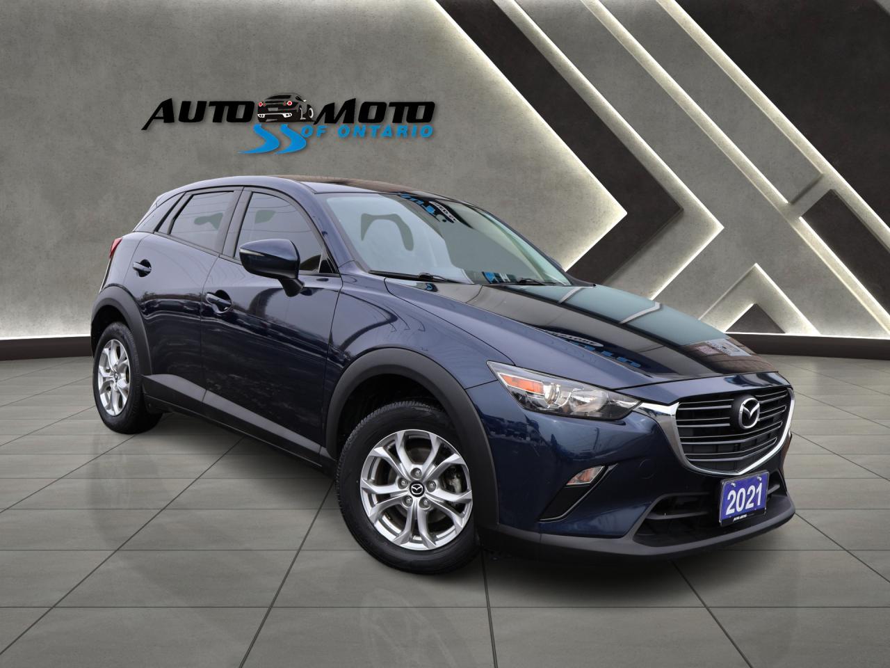 Used 2021 Mazda CX-3 GS CERTIFIED *ACCIDENT FREE*1 OWNER* CAMERA BLUETOOTH HEATED SEATS CRUISE ALLOYS for sale in Burlington, ON