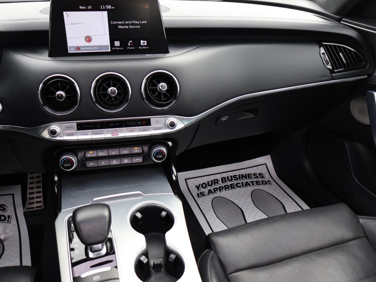 2019 Kia Stinger V6 GT LIMITED AWD CERTIFIED *ACCIDENT FREE*KIA MAINTAIN* CAMERA NAV BLUETOOTH LEATHER HEATED SEATS PANO ROOF CRUISE ALLOYS - Photo #10