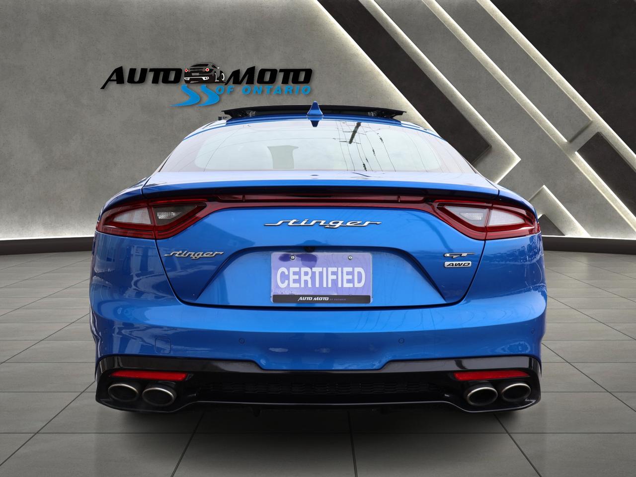 2019 Kia Stinger V6 GT LIMITED AWD CERTIFIED *ACCIDENT FREE*KIA MAINTAIN* CAMERA NAV BLUETOOTH LEATHER HEATED SEATS PANO ROOF CRUISE ALLOYS Photo