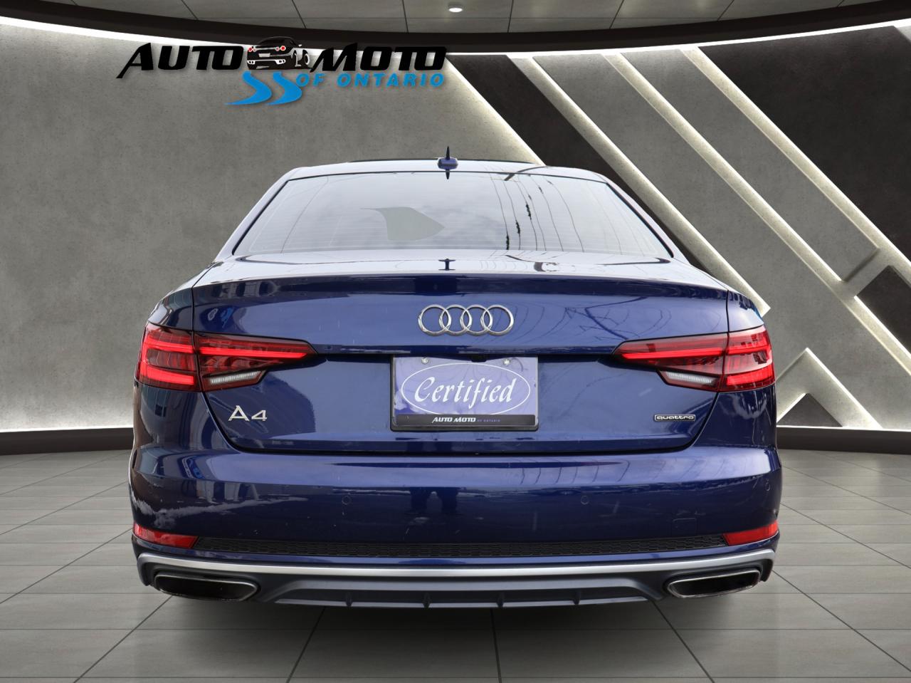 2019 Audi A4 TECH S-LINE AWD CERTIFIED *ACCIDENT FREE* *AUDI MAINTAIN* 360 CAMERA NAV BLUETOOTH LEATHER HEATED SUNROOF CRUISE ALLLOYS - Photo #5