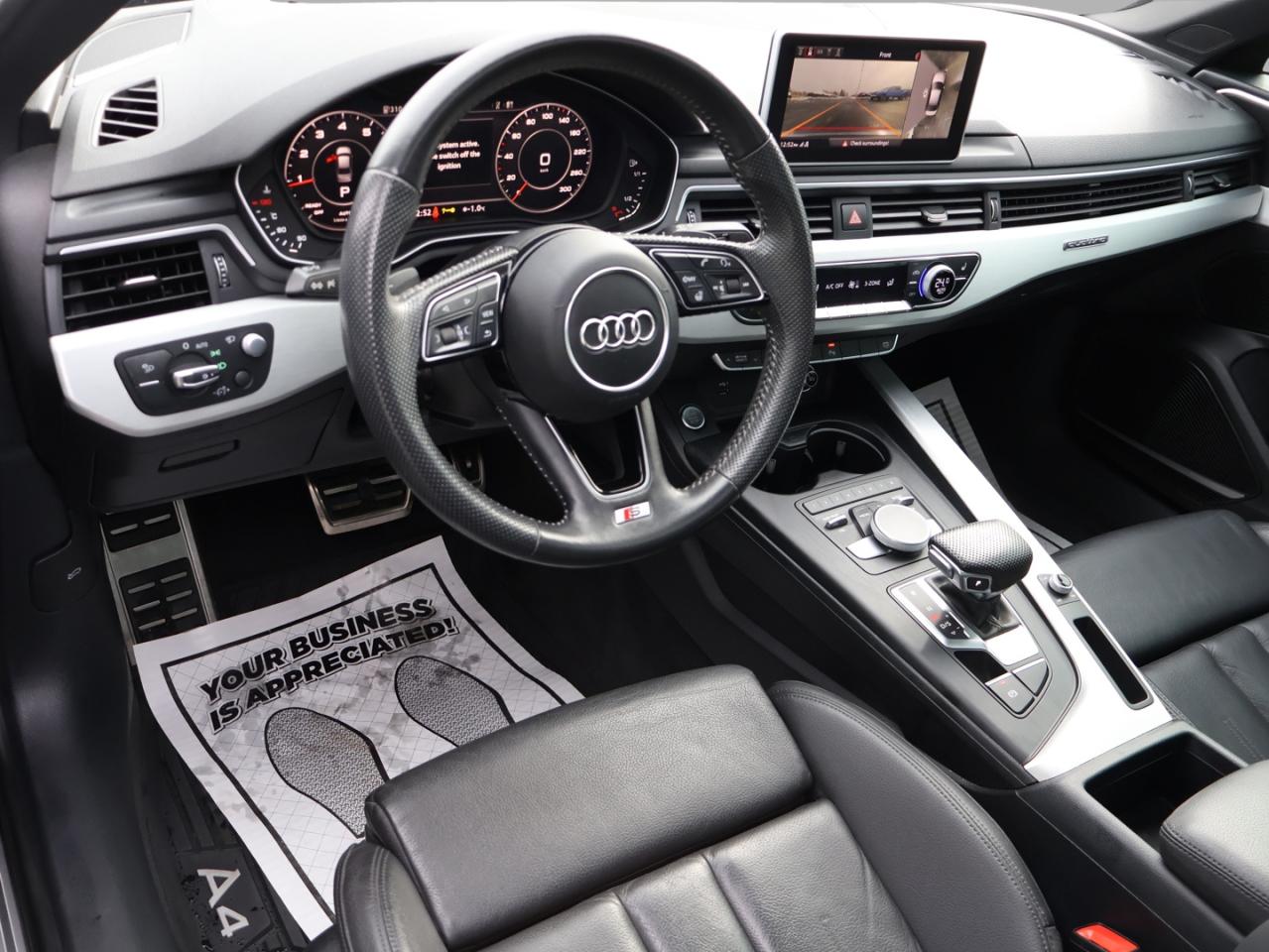 2019 Audi A4 TECH S-LINE AWD CERTIFIED *ACCIDENT FREE* *AUDI MAINTAIN* 360 CAMERA NAV BLUETOOTH LEATHER HEATED SUNROOF CRUISE ALLLOYS - Photo #8