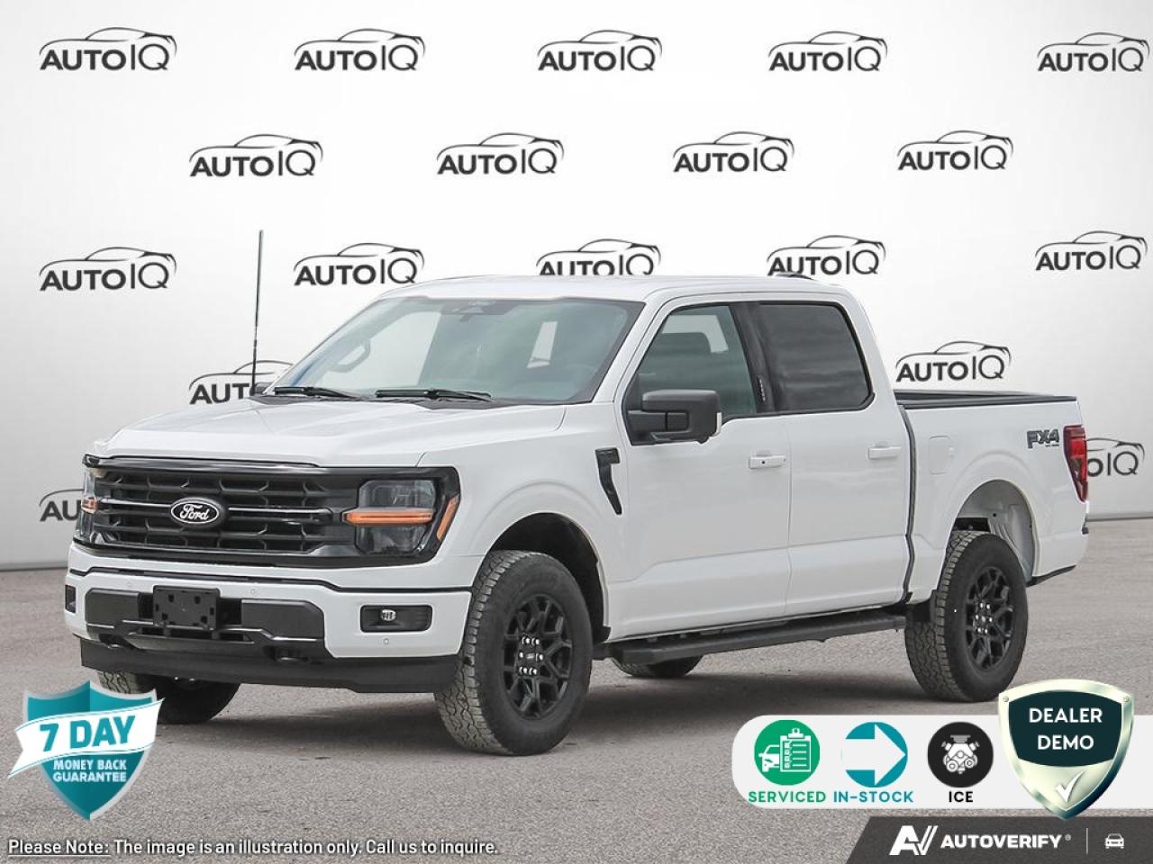 Used 2025 Ford F-150 Equipment Group 302A Mid|XLT BLACK APPEARANCE PKG|INCLUDED ON THIS VEHICLE EQUIPMET|ENG BLOCK HEATER|LINER-TRAY STYLE-W/CARPET MAT|TRAILER TOW HITCH|FX4 OFF ROAD PKG|BED UTILITY PKG|WHEEL WELL LINER|B for sale in Sault Ste. Marie, ON