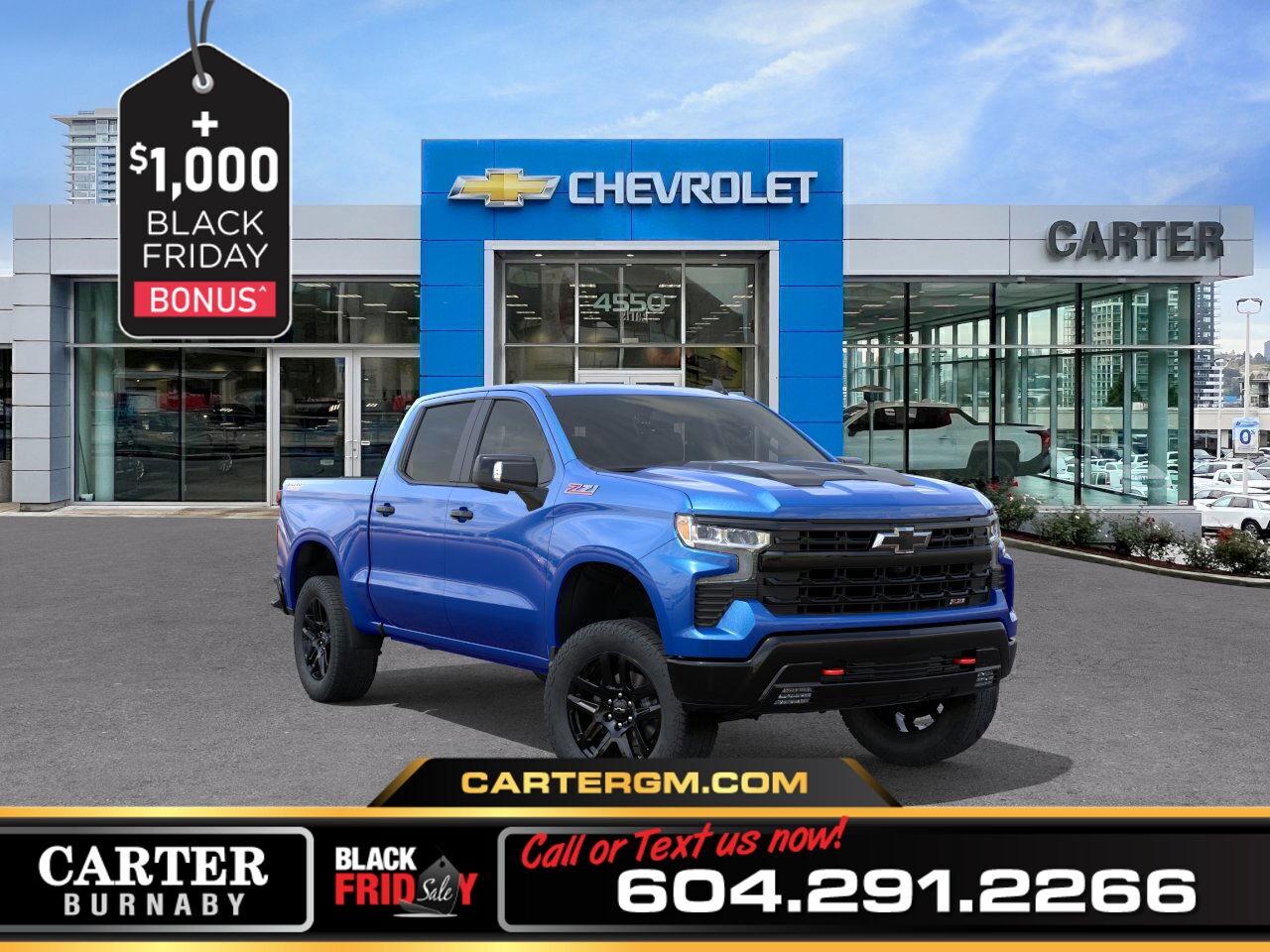 New 2026 Chevrolet Silverado 1500 LT TRAIL BOSS 4WD | PWR SUNROOF/LEATHER PACKAGE for sale in Burnaby, BC