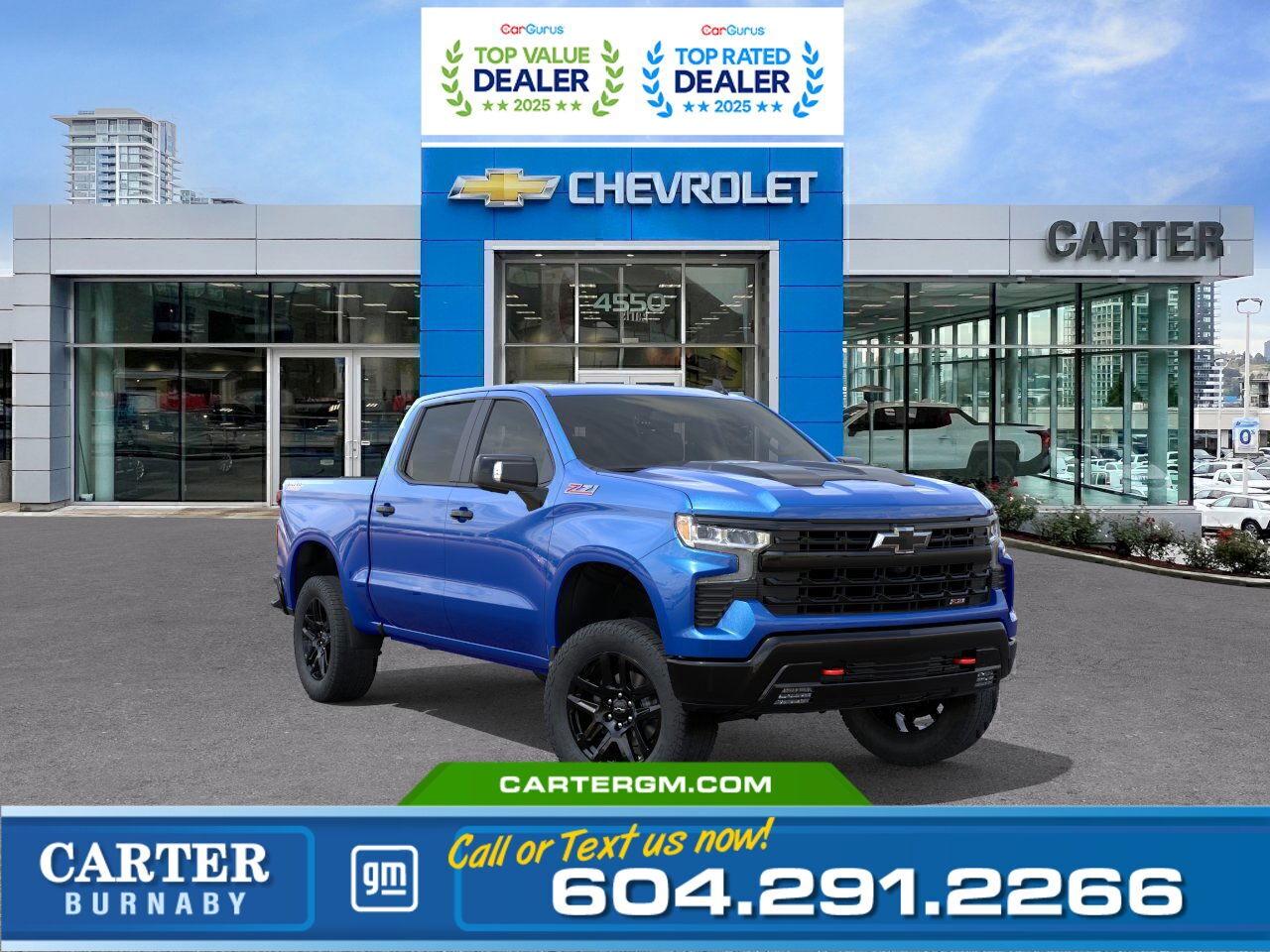 New 2026 Chevrolet Silverado 1500 LT TRAIL BOSS 4WD | PWR SUNROOF/LEATHER PACKAGE for sale in Burnaby, BC